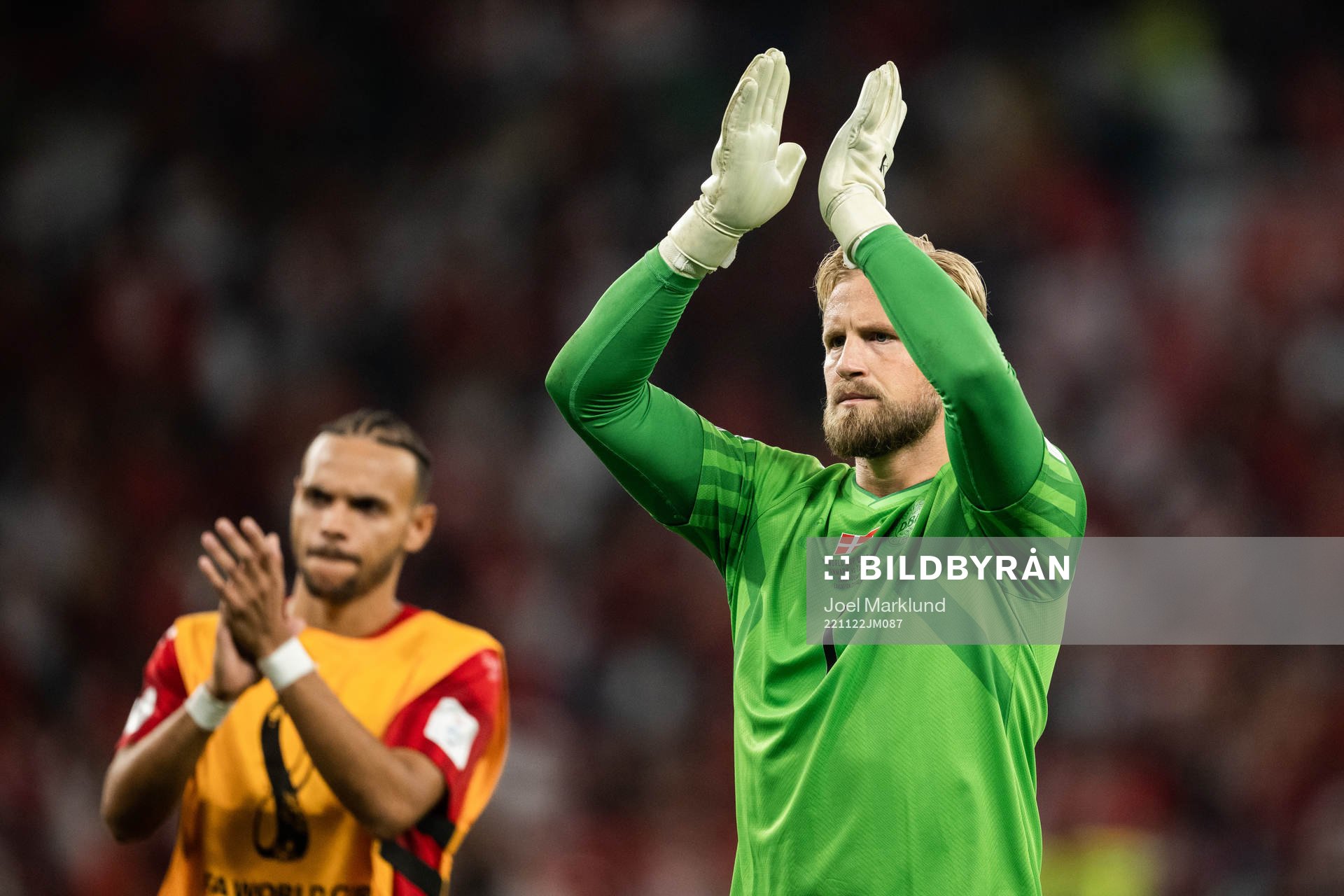 goalkeeper Kasper Schmeichel of Denmark