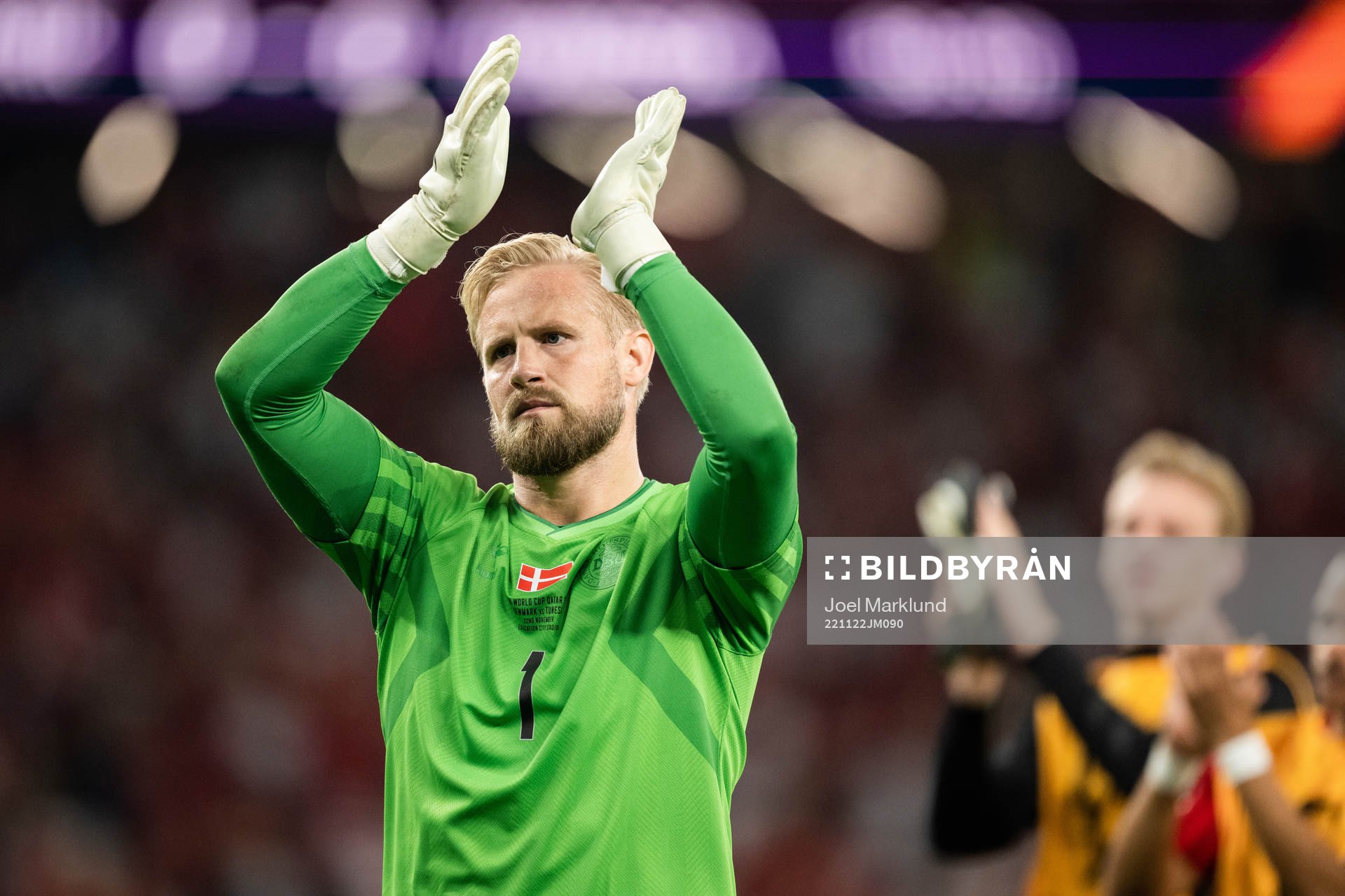 goalkeeper Kasper Schmeichel of Denmark