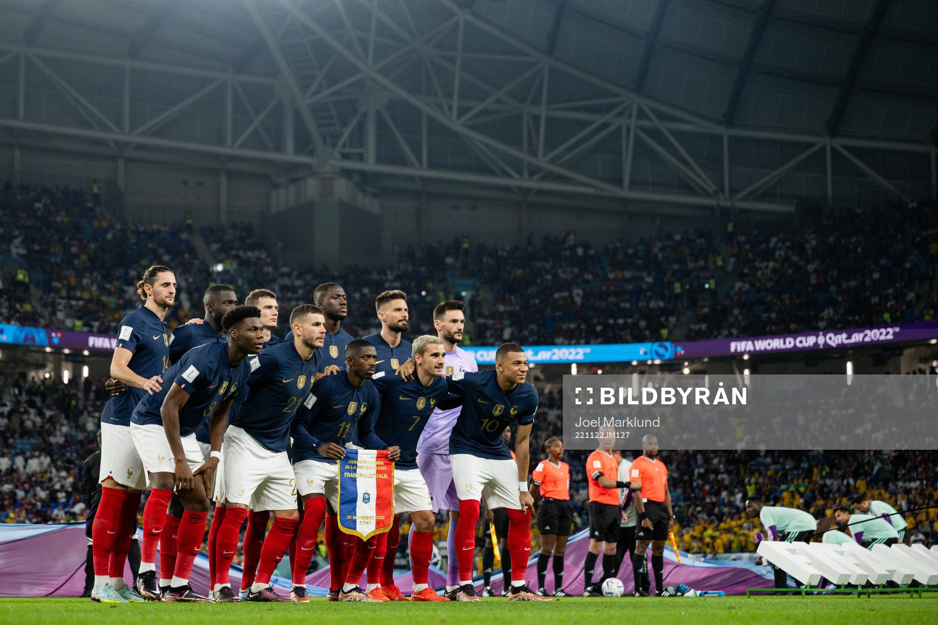 The starting eleven of France