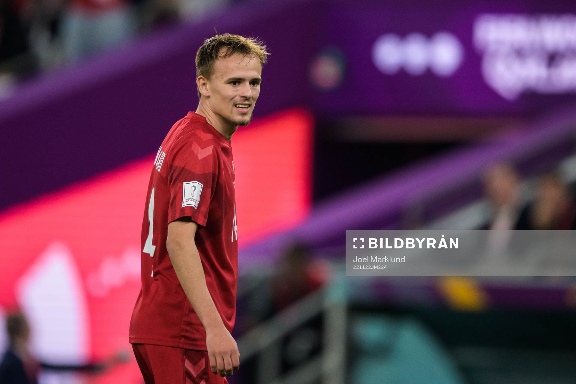 Mikkel Damsgaard of Denmark