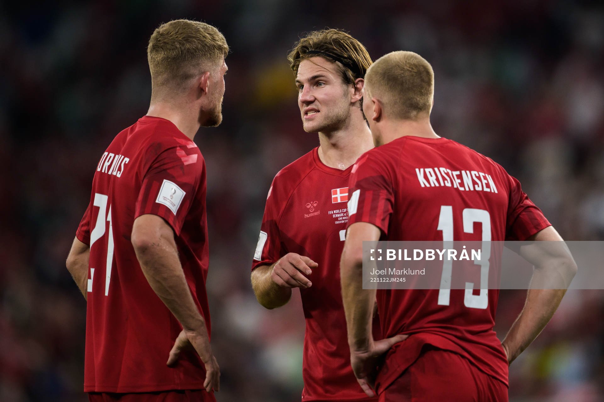Andreas Cornelius, Joachim Andersen and Rasmus Kristensen