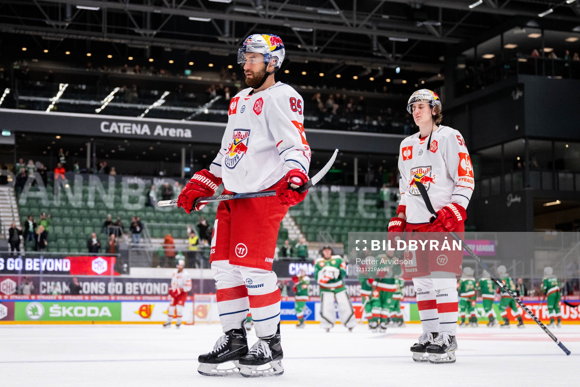 Florian Baltram and Luca Auer of RB Salzburg looks dejected