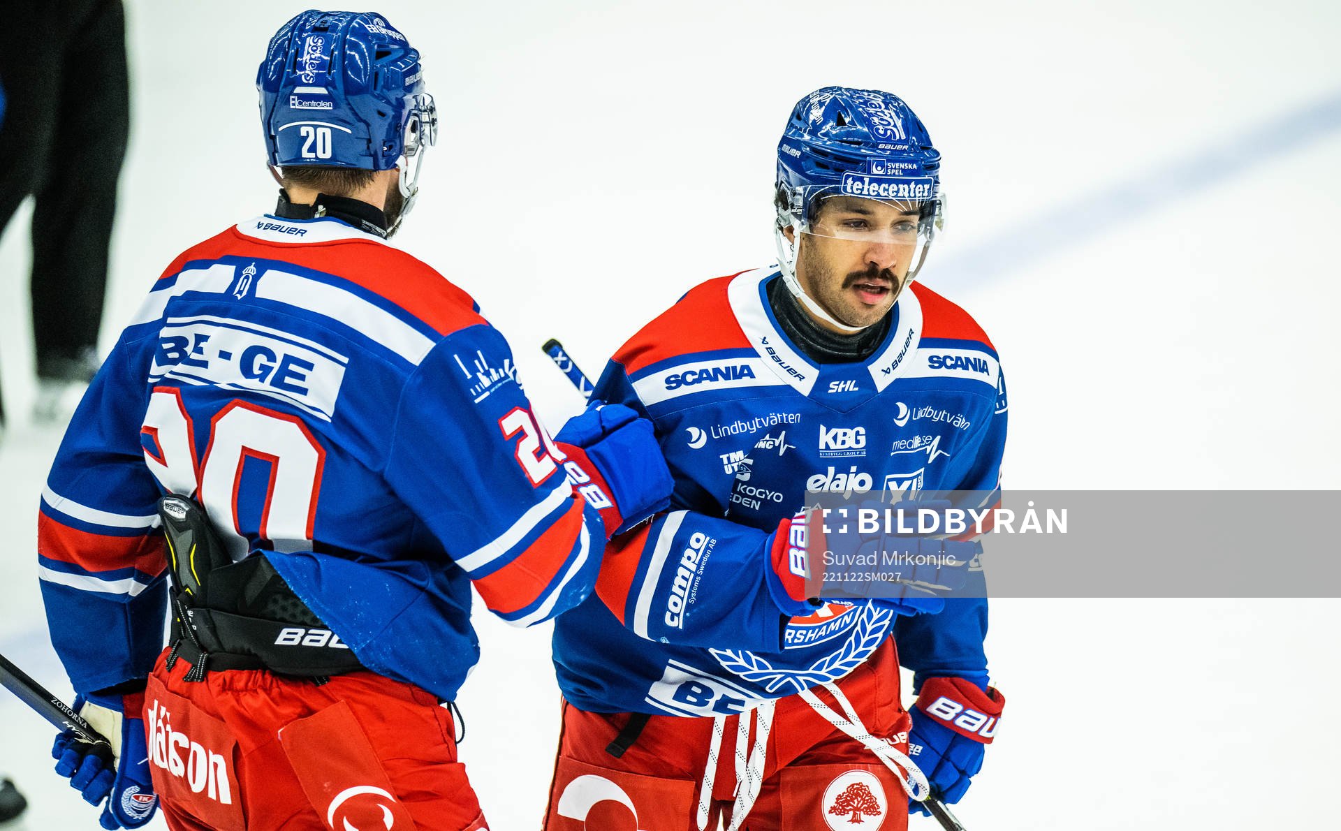 Oskarshamns Cameron Brace jublar