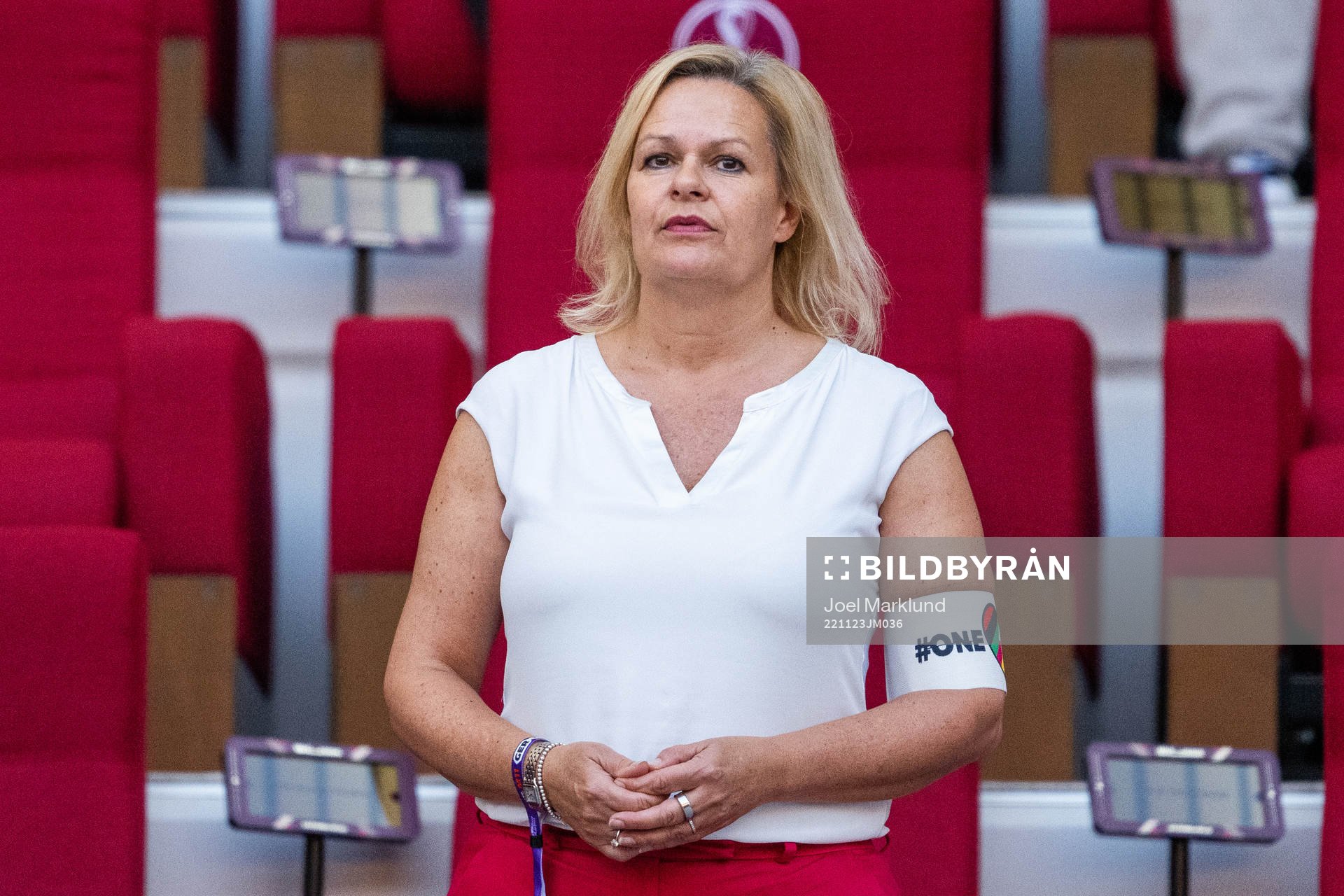 Nancy Faeser, interior minister of Germany, who is seen