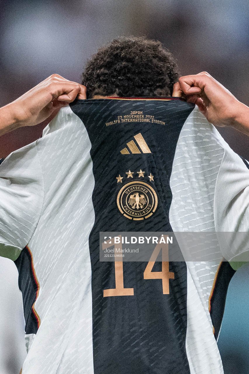 Jamal Musiala of Germany looks dejected