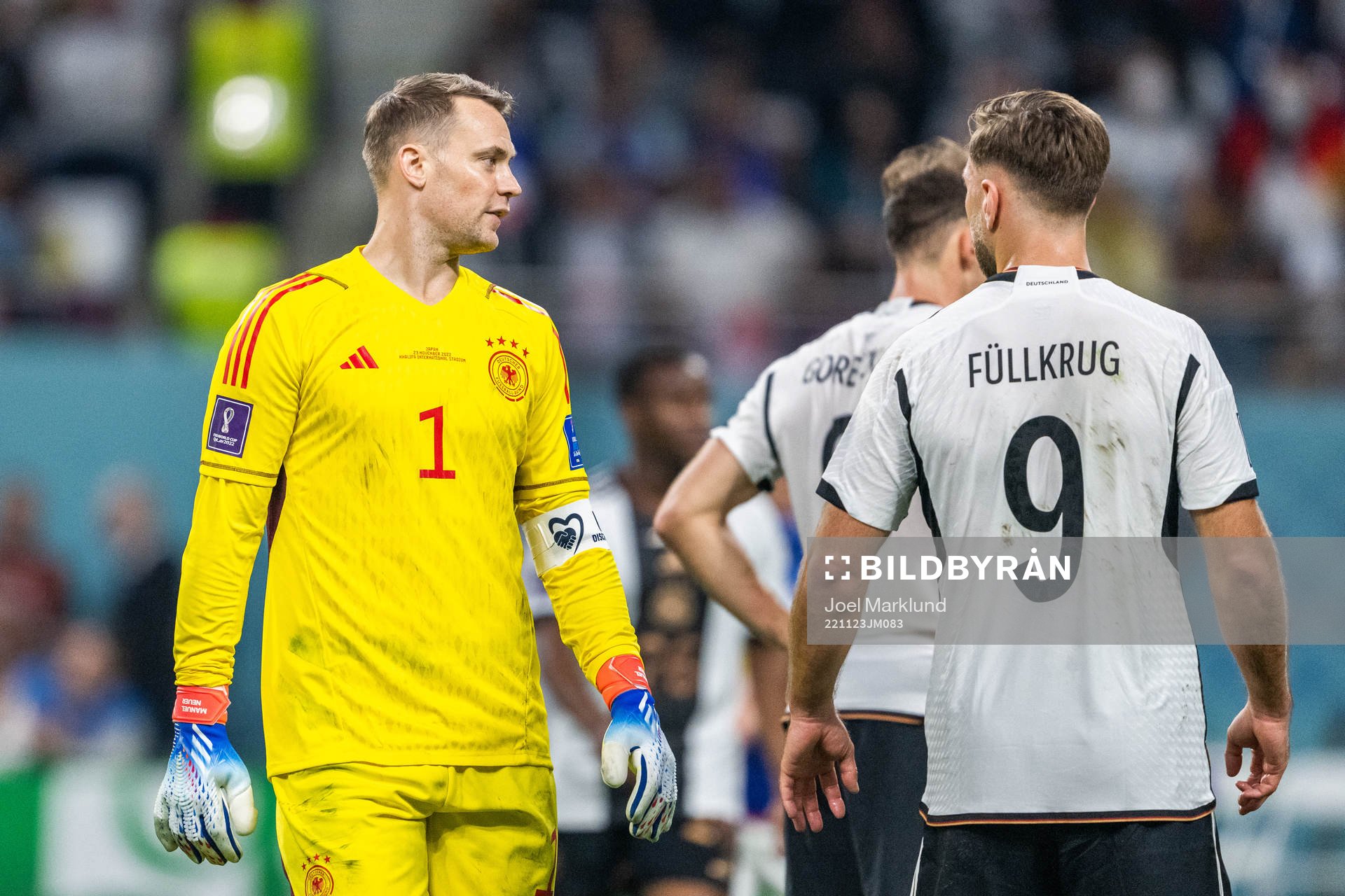 goalkeeper Manuel Neuer and Niclas Füllkrug of Germany