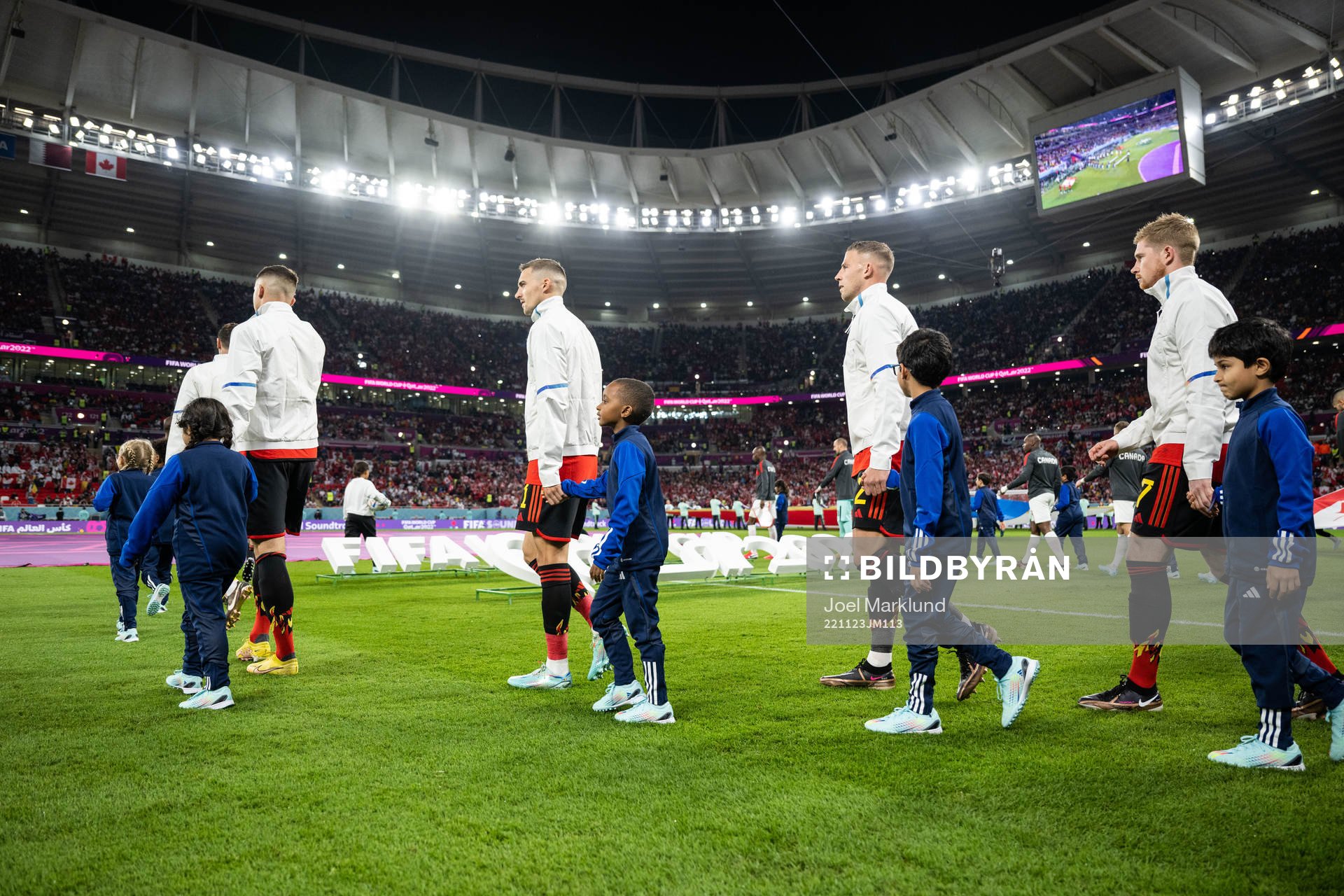 Timothy Castagne, Toby Alderweireld and Kevin de Bruyneof