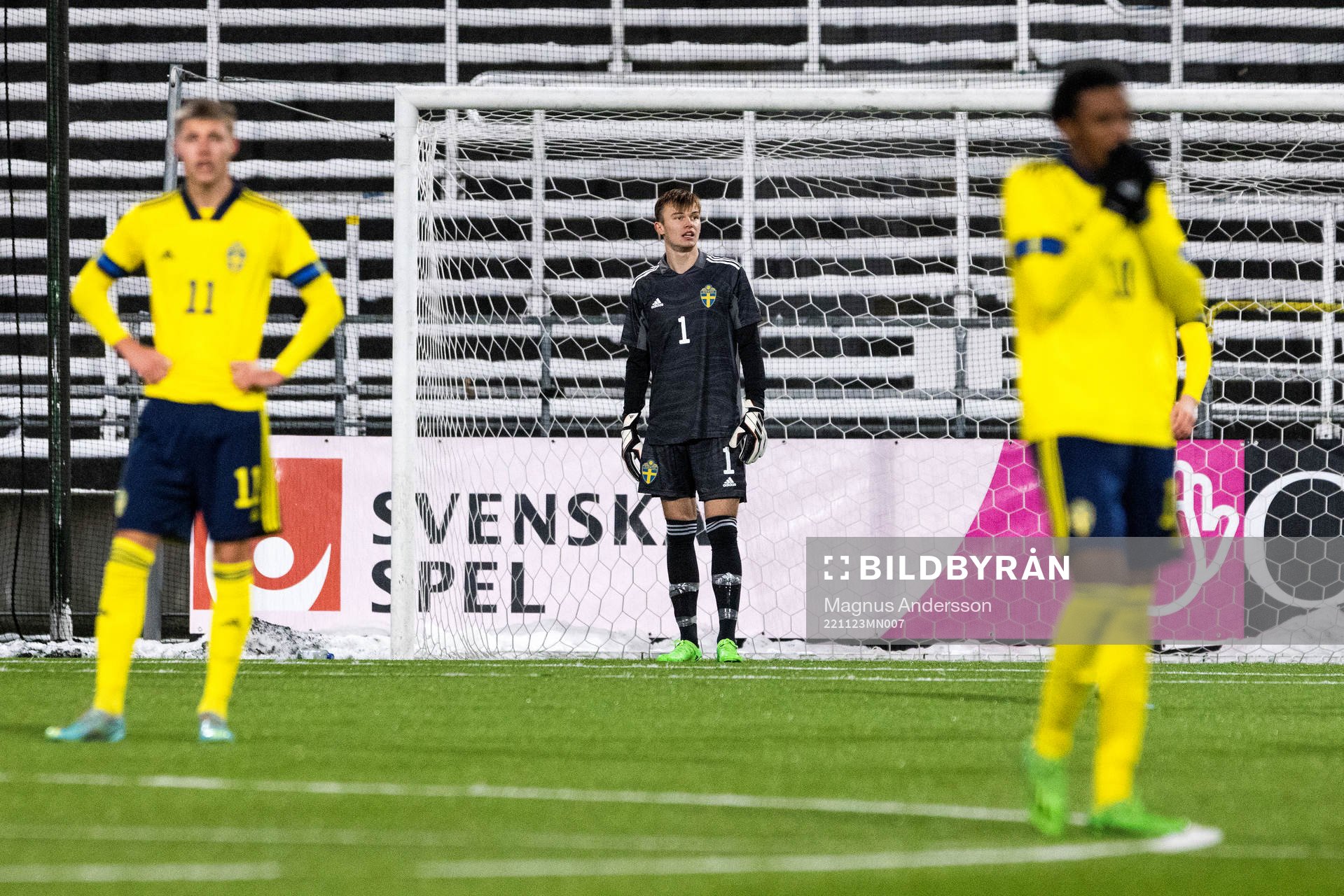 Sveriges målvakt Andre Picornell deppar