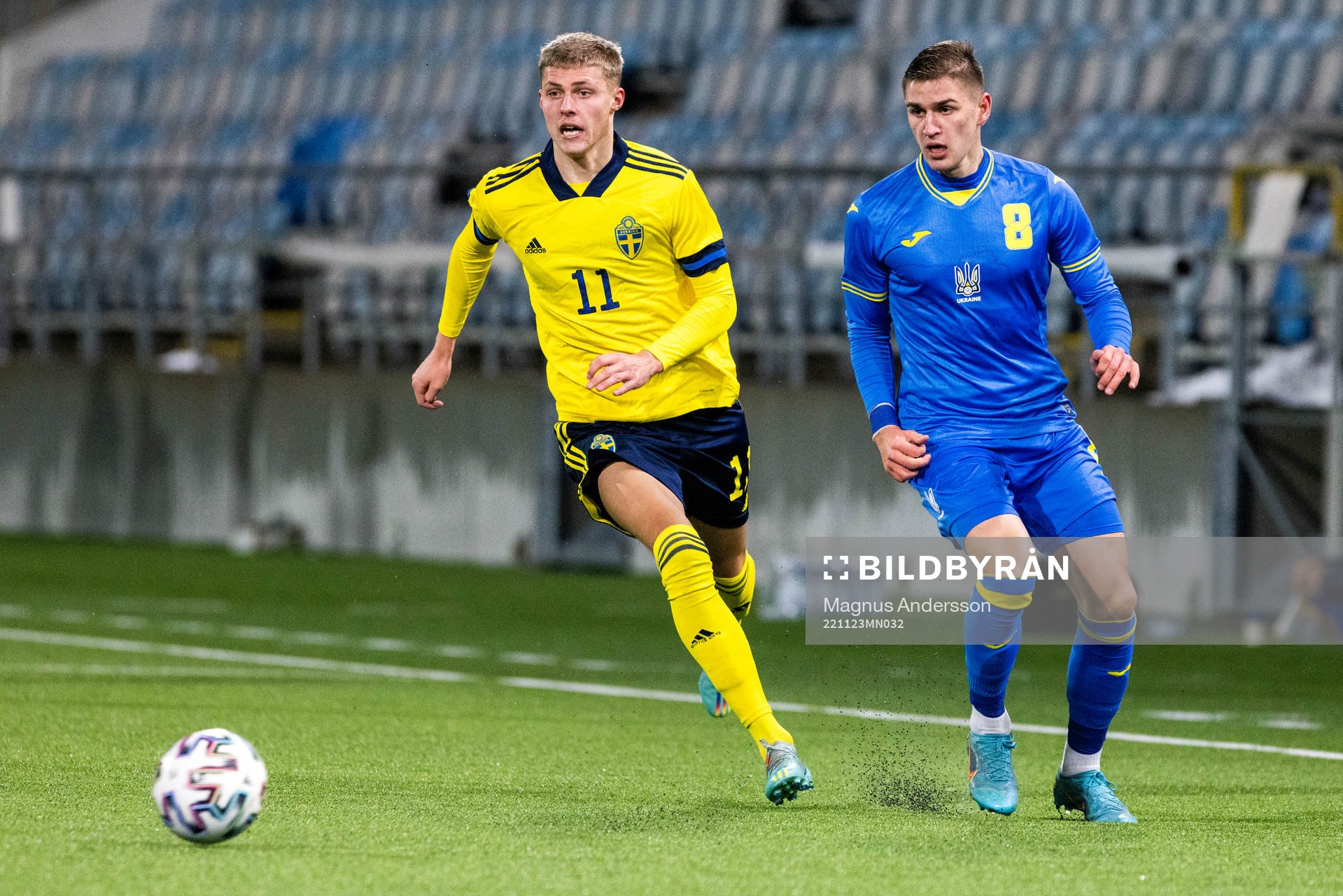 Sveriges Lukas Björklund och Ukrainas Yehor Yarmoliuk