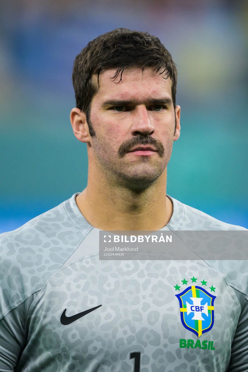 Goalkeeper Alisson of Brazil