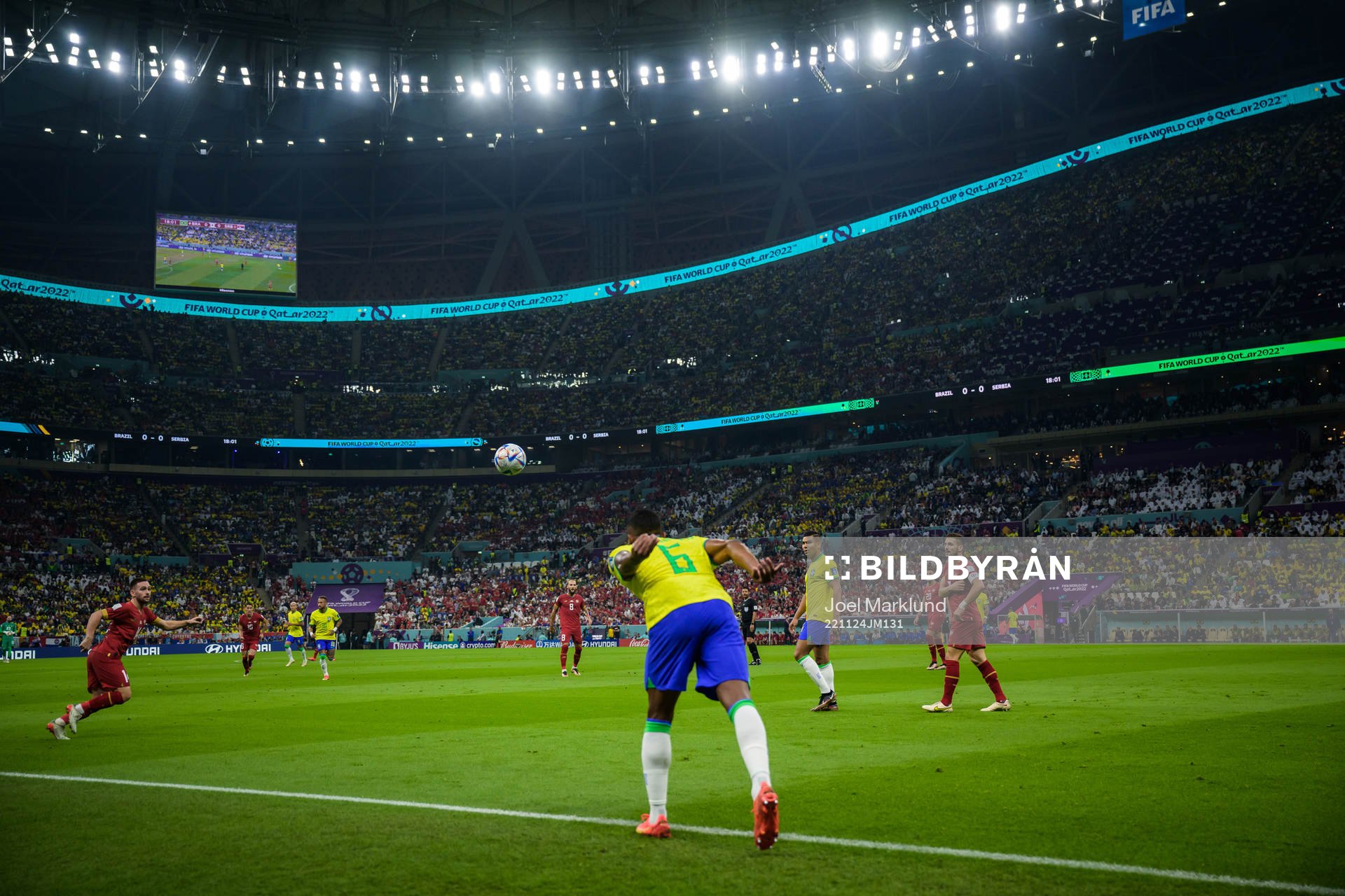 Alex Sandro of Brazil throws the ball