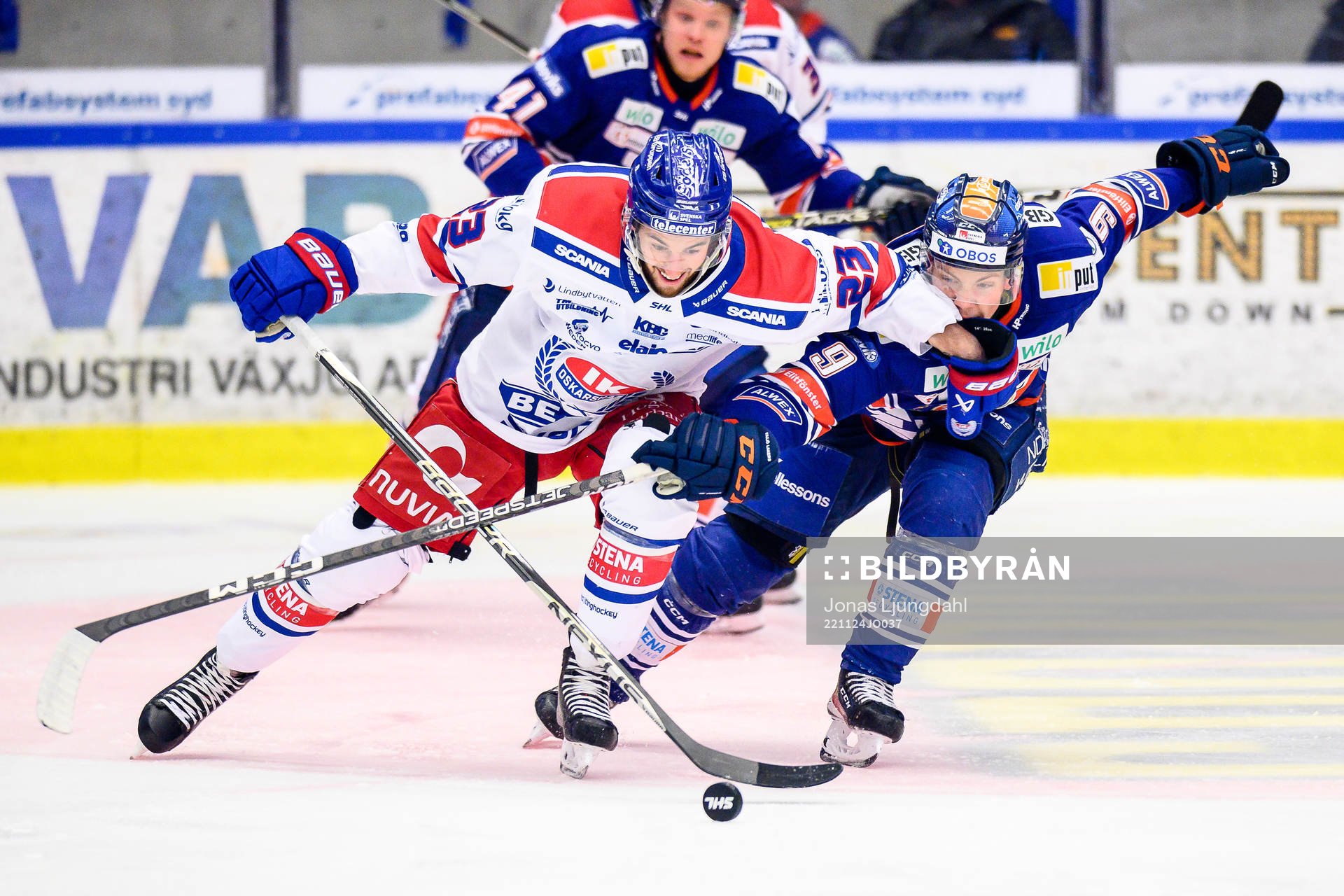 Oskarshamns Blaine Byron och Växjös Victor Stjernborg