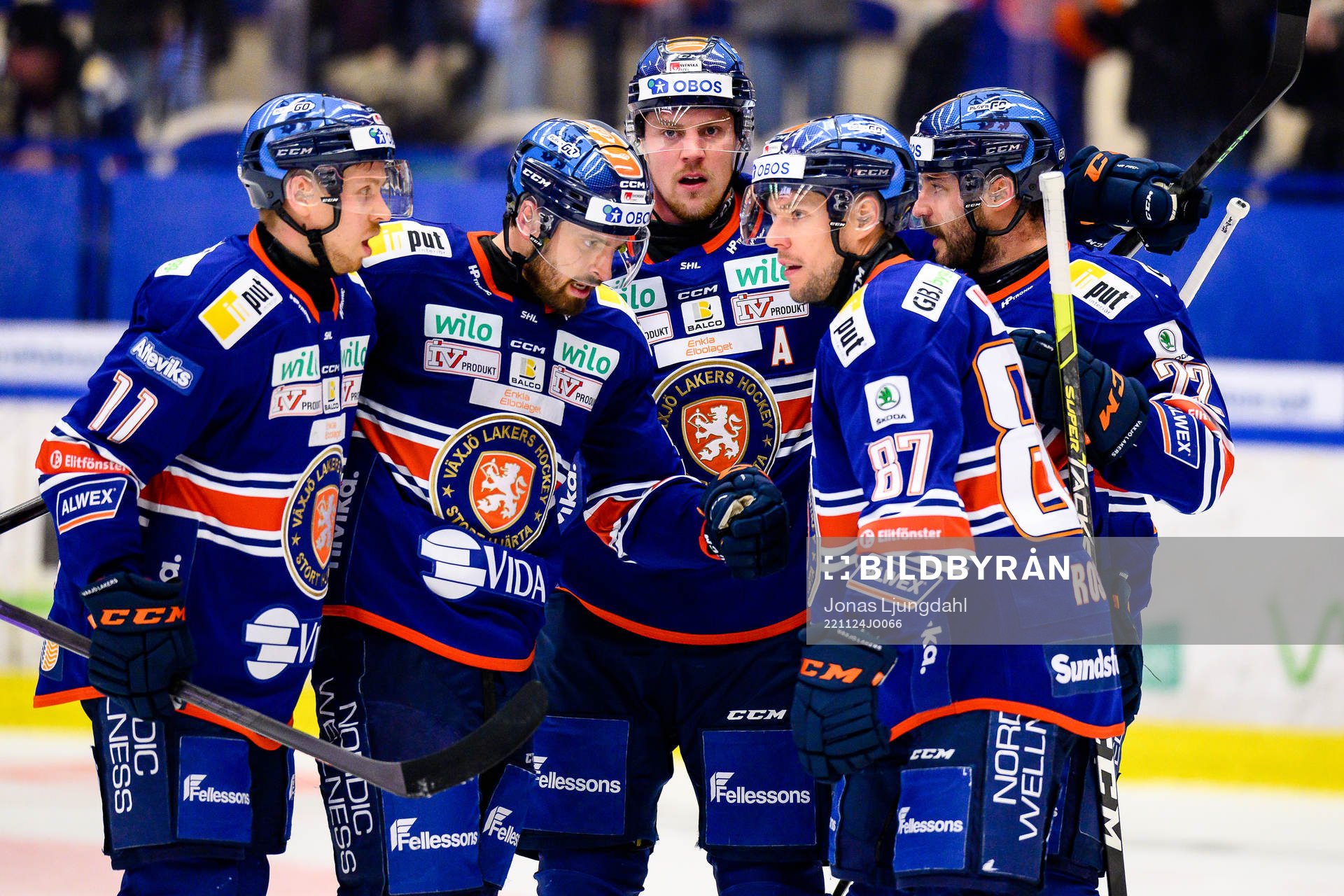 Växjös Kalle Kossila, Lukas Bengtsson, Joel Persson,