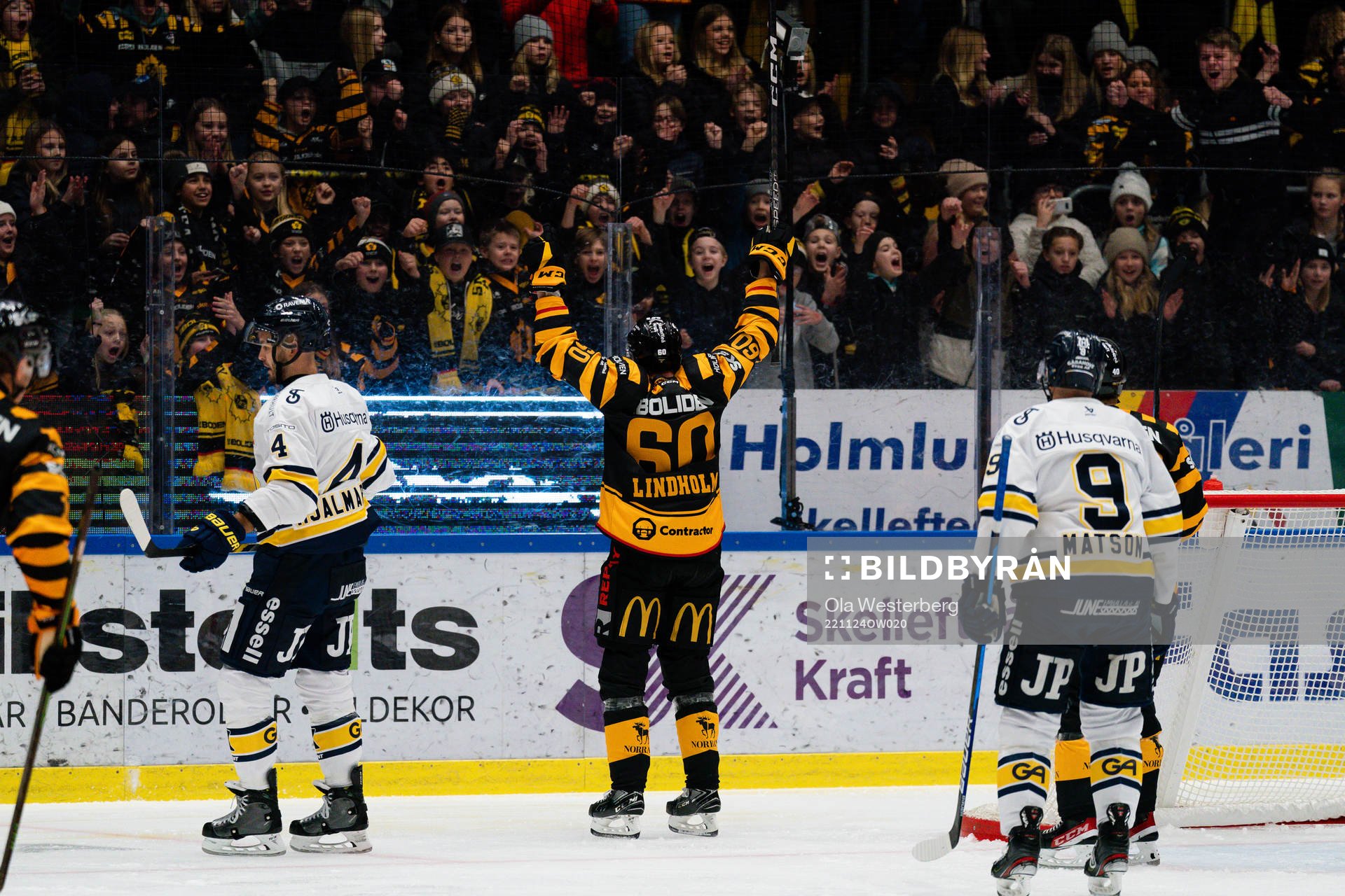 Skellefteås Pär Lindholm gör 1-0