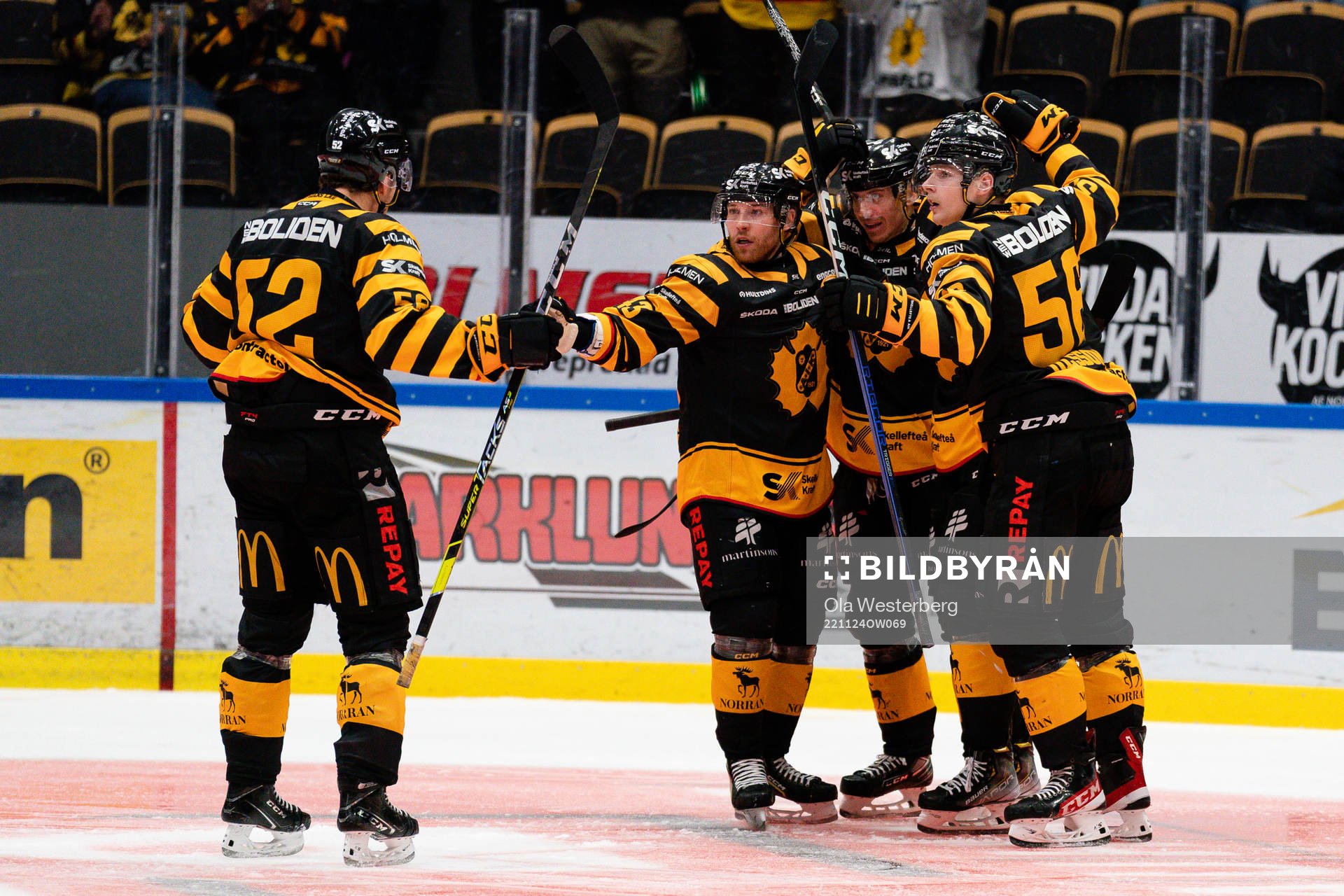 Skellefteås Arvid Lundberg , Filip Sandberg , Pär