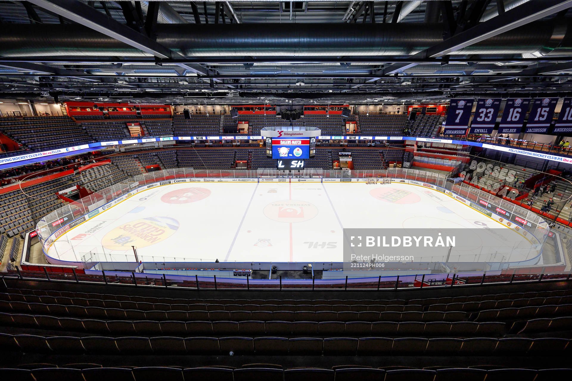 SAAB Arena före ishockeymatchen i SHL mellan Linköping