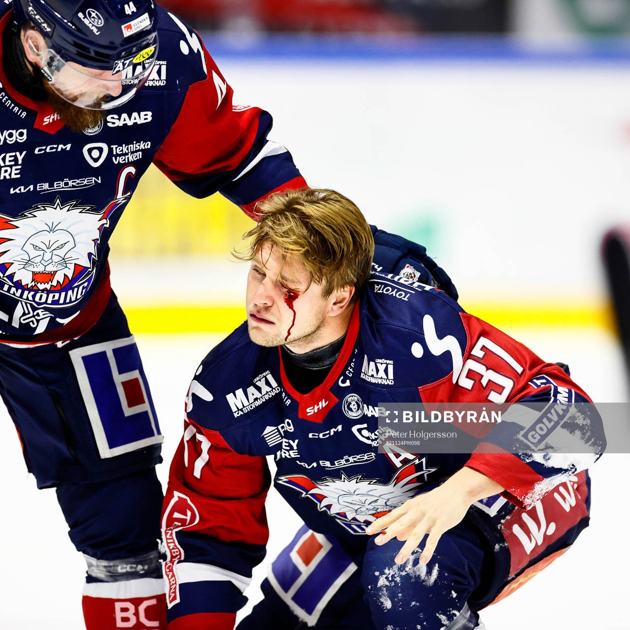 Linköpings Jesper Pettersson skadad vid ögat