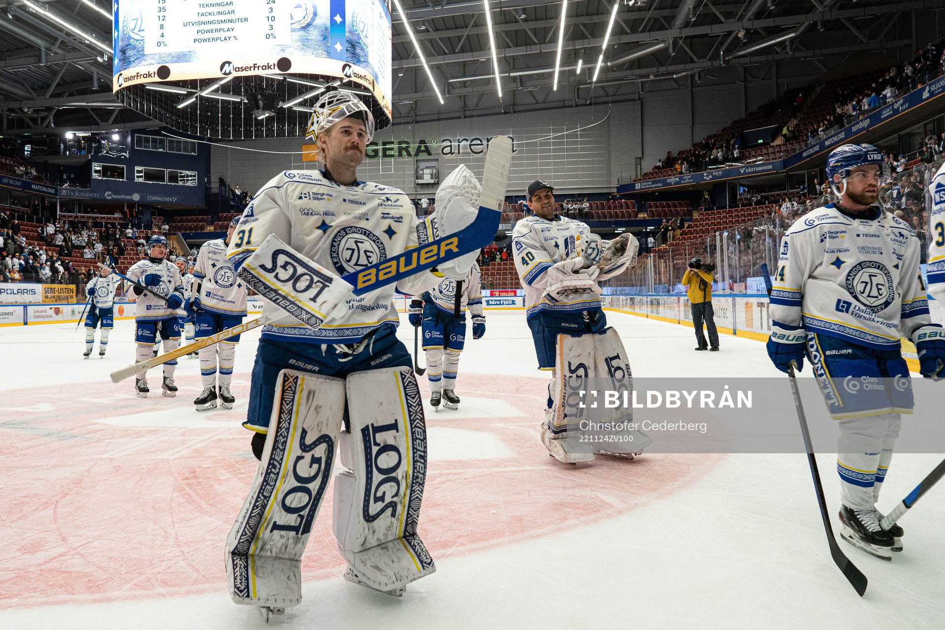 Leksands målvakt Kasimir Kaskisuo och målvakt Mantas