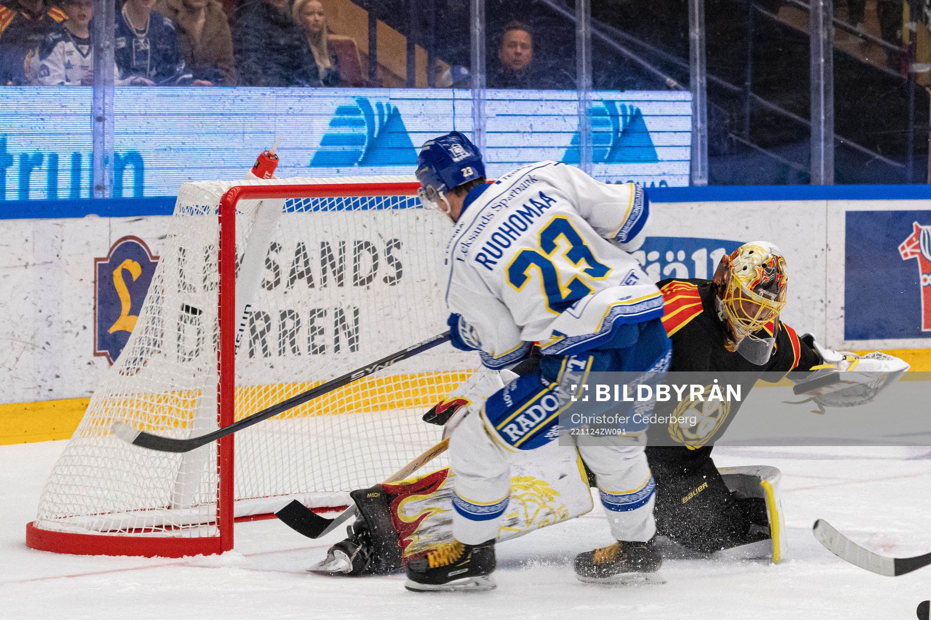 Leksands Mikael Ruohomaa gör mål