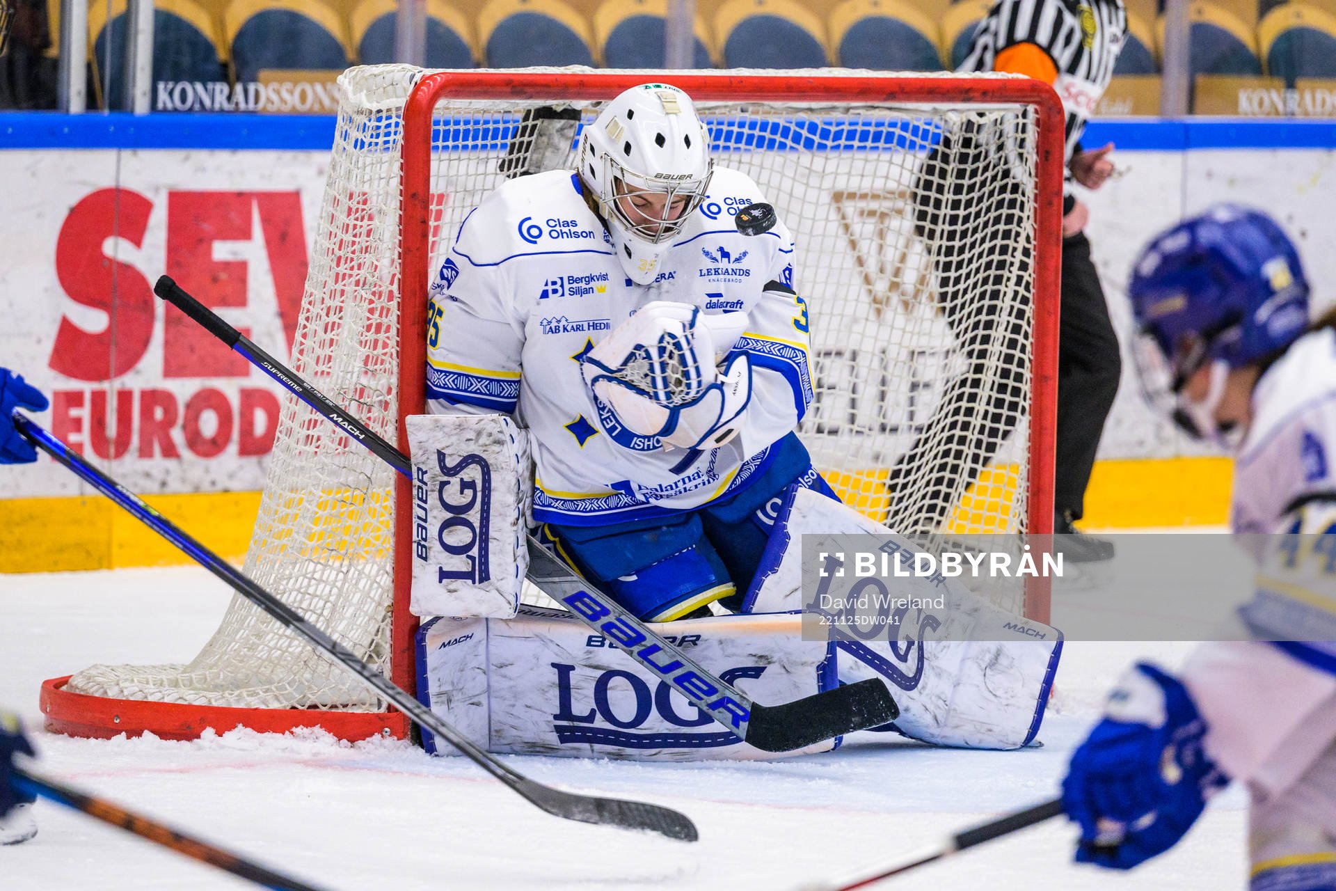 Leksands målvakt Emma Polusny