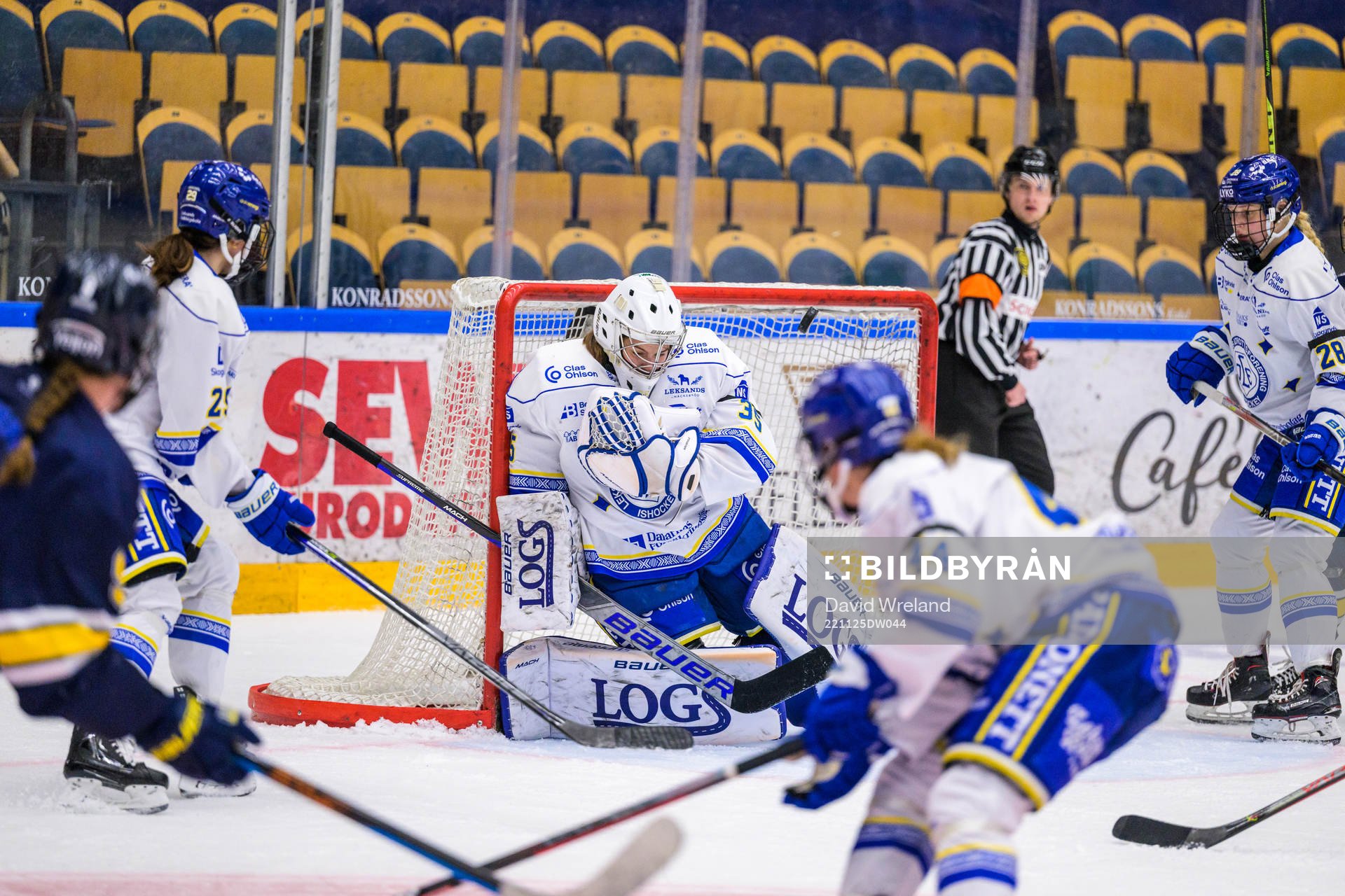 Leksands målvakt Emma Polusny