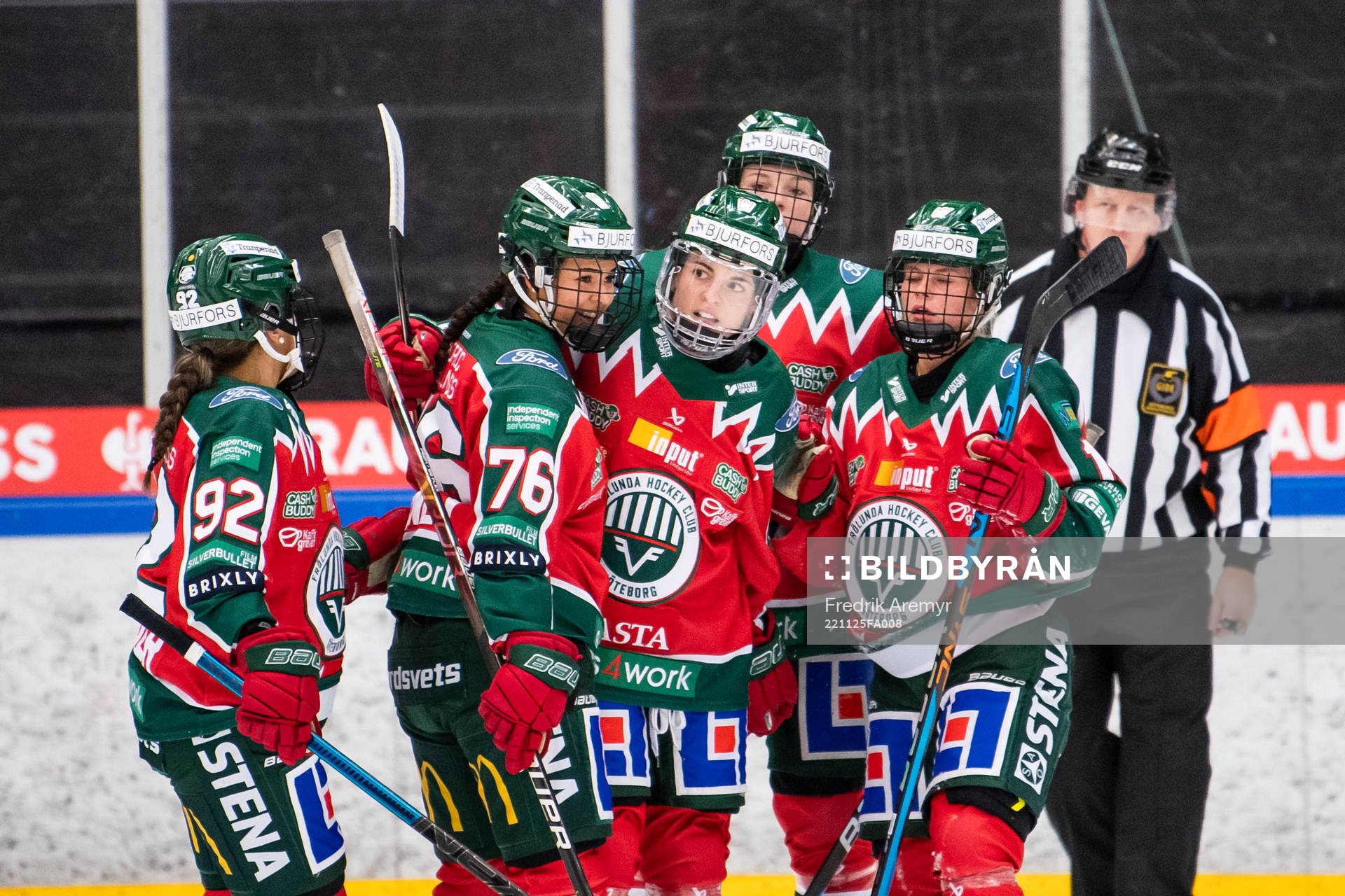 Frölundas Annelie Zander, Holly Boney  och målskytt