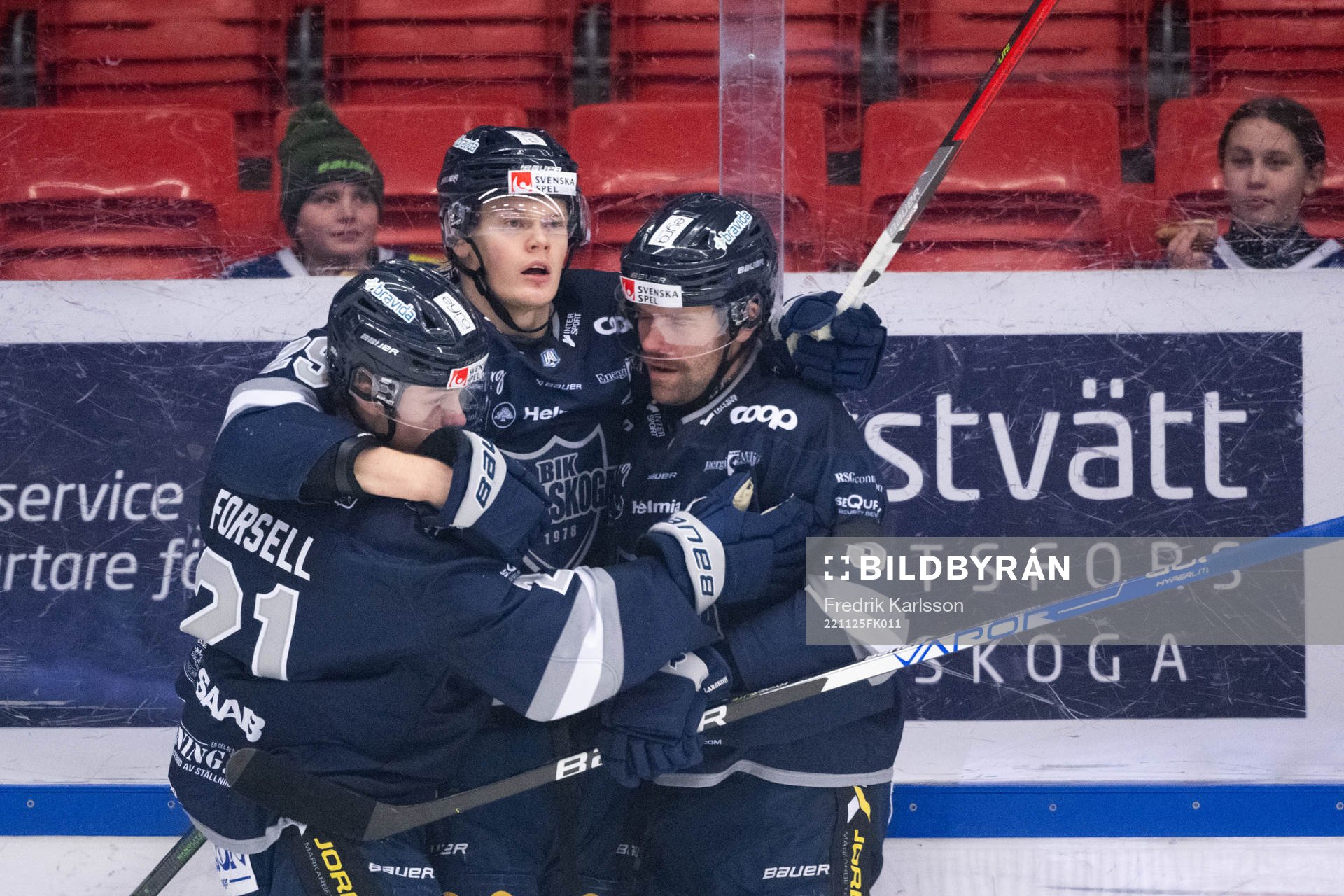 Karlskogas Lucas Forsell, Albin Eriksson och Johan Larsson