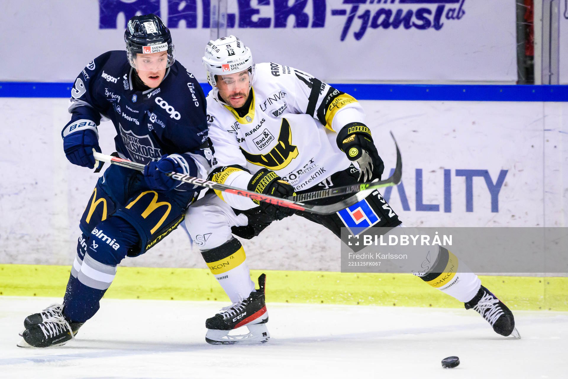 Karlskogas Filip Barklund och Västerås Trevor Cheek