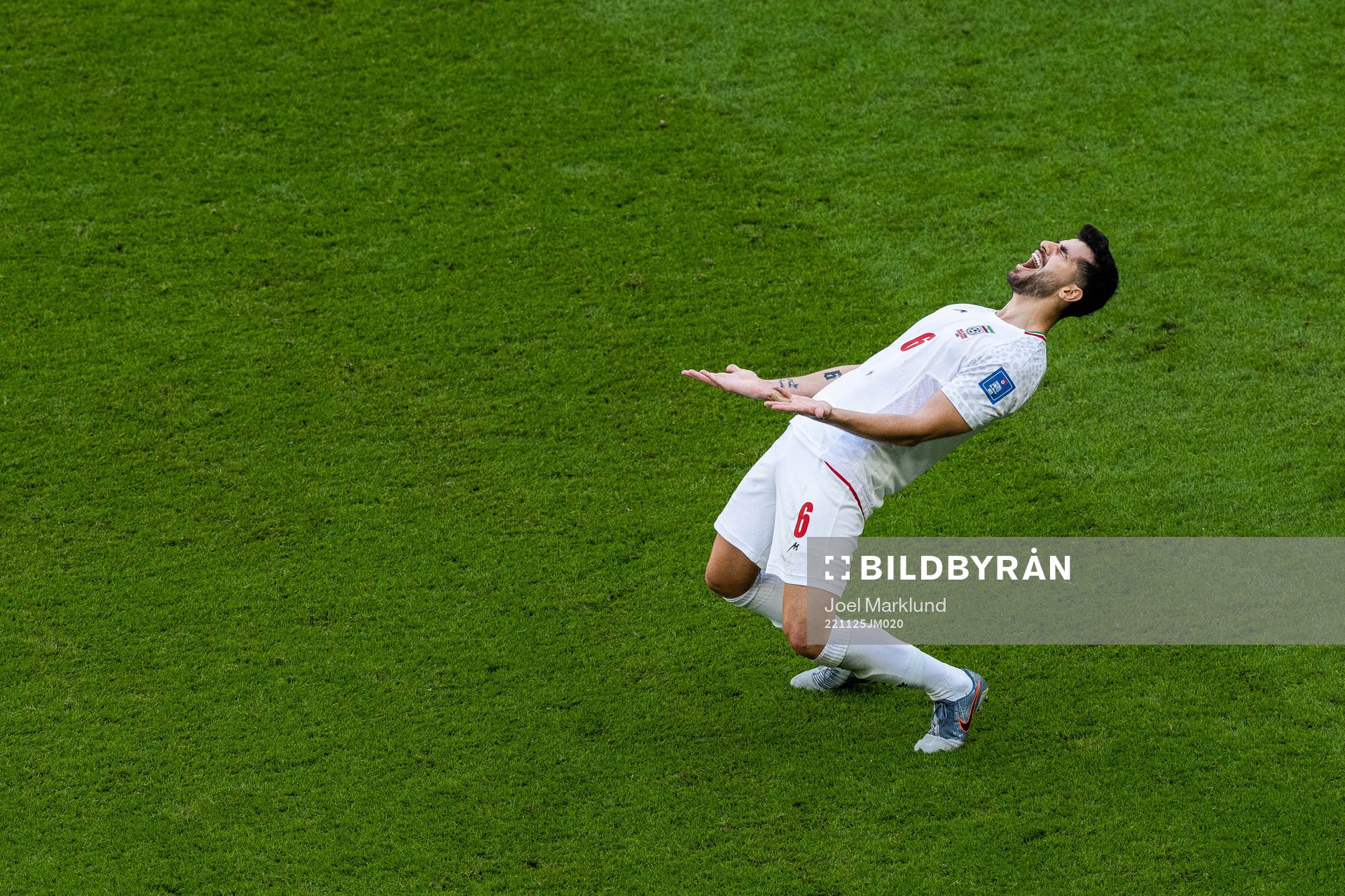 Saeid Ezatolahi of Iran looks dejected