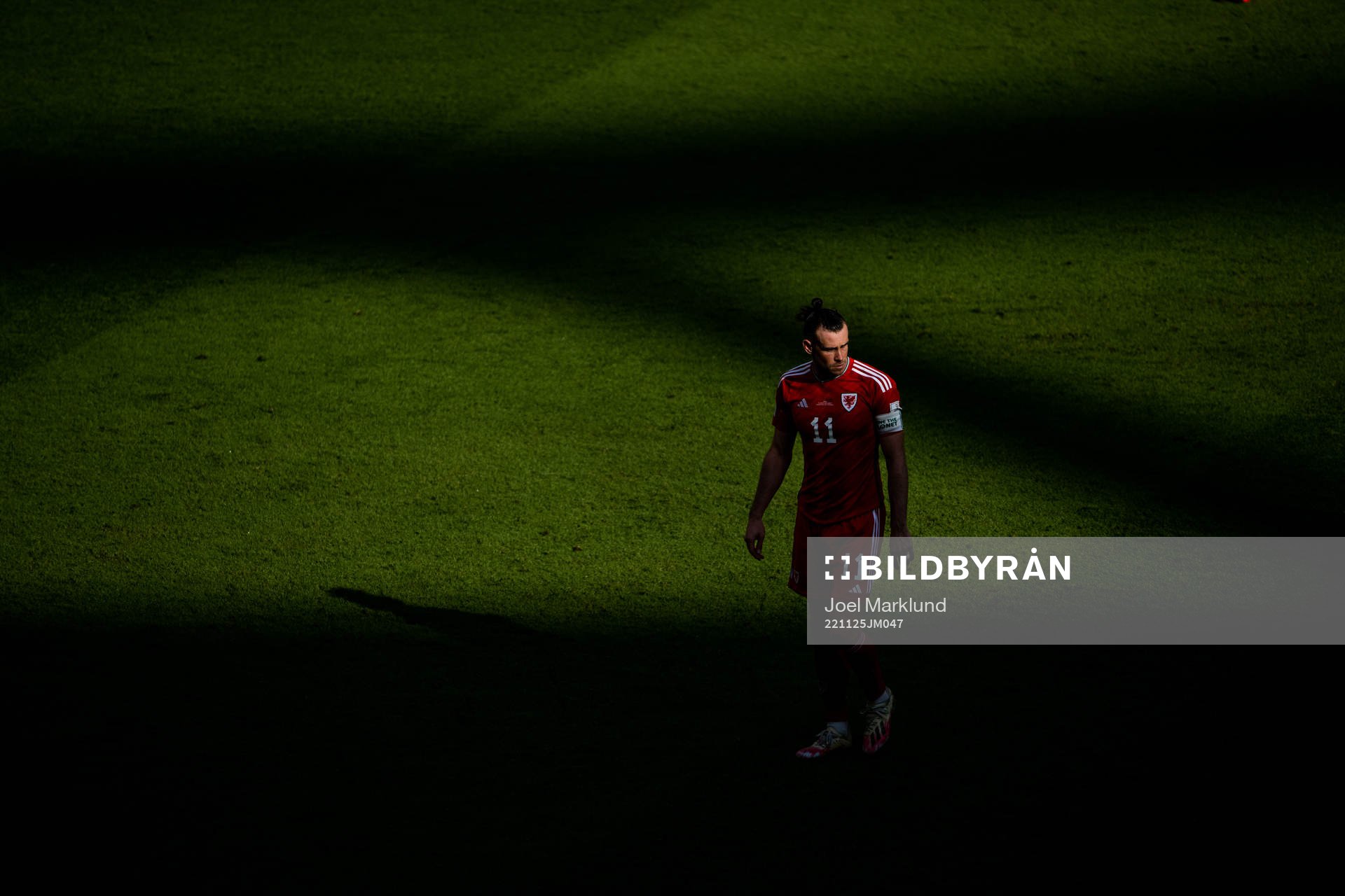 Gareth Bale of Wales looks dejected