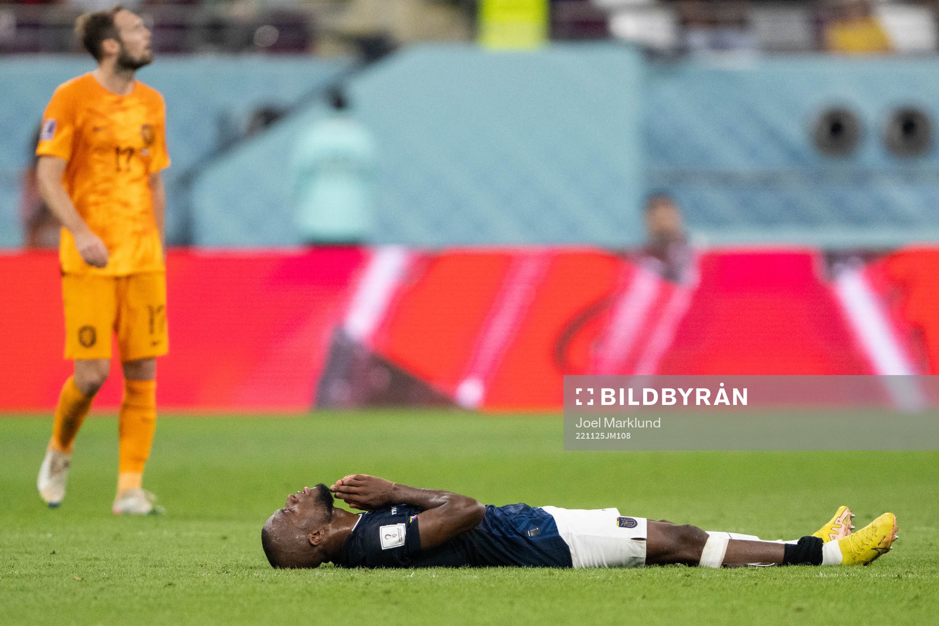 Enner Valencia of Ecuador in pain