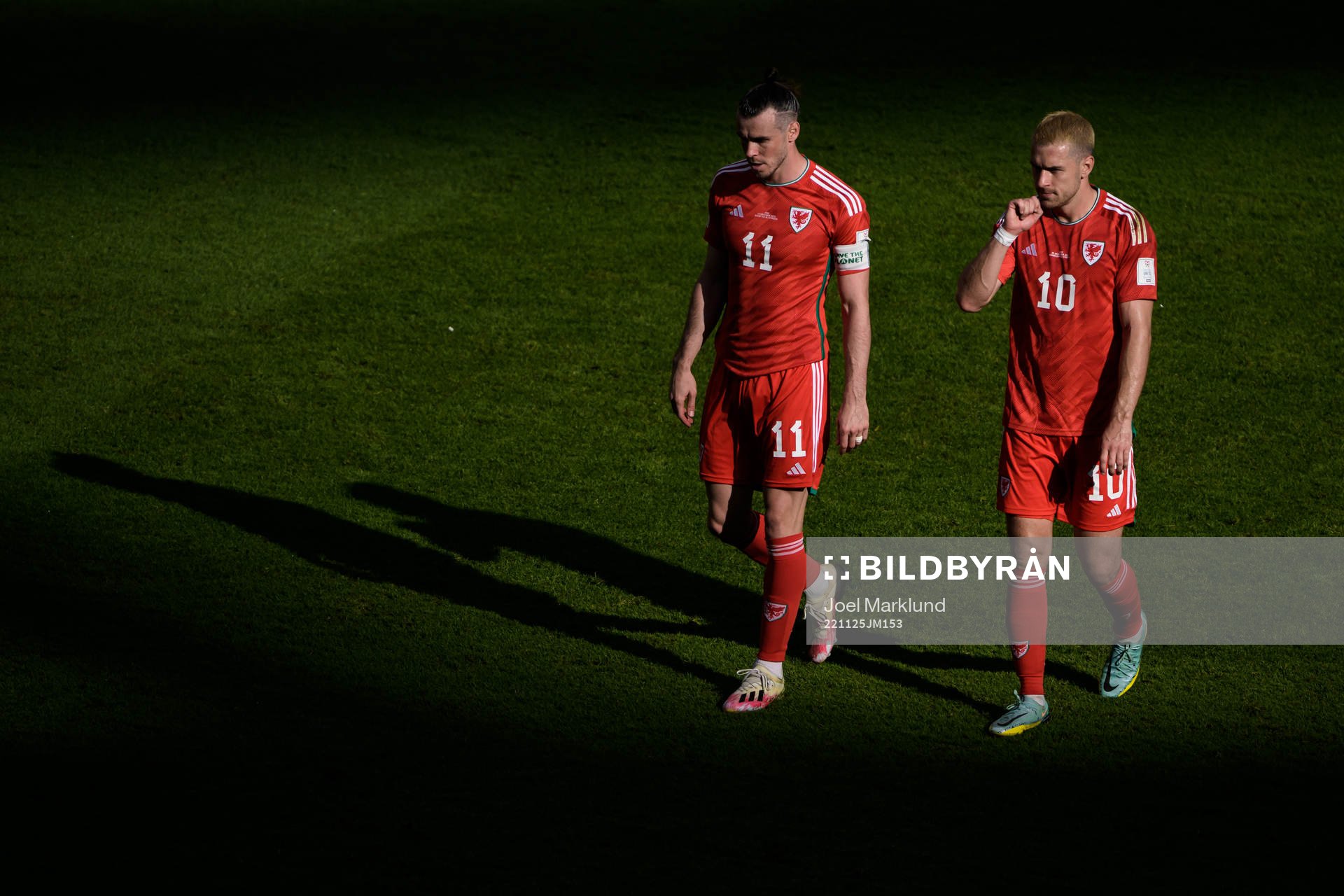 Gareth Bale and Aaron Ramsey of Wales