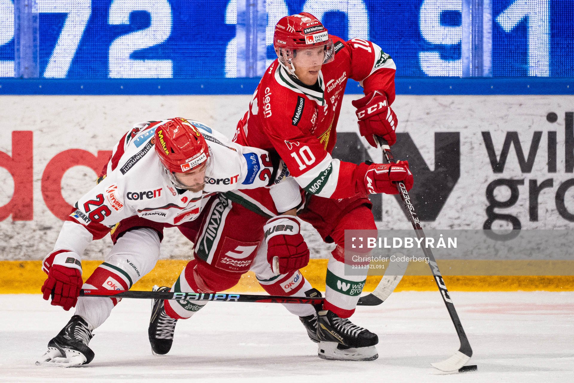 Modos Emil Wahlberg och Moras Nicklas Heinerö
