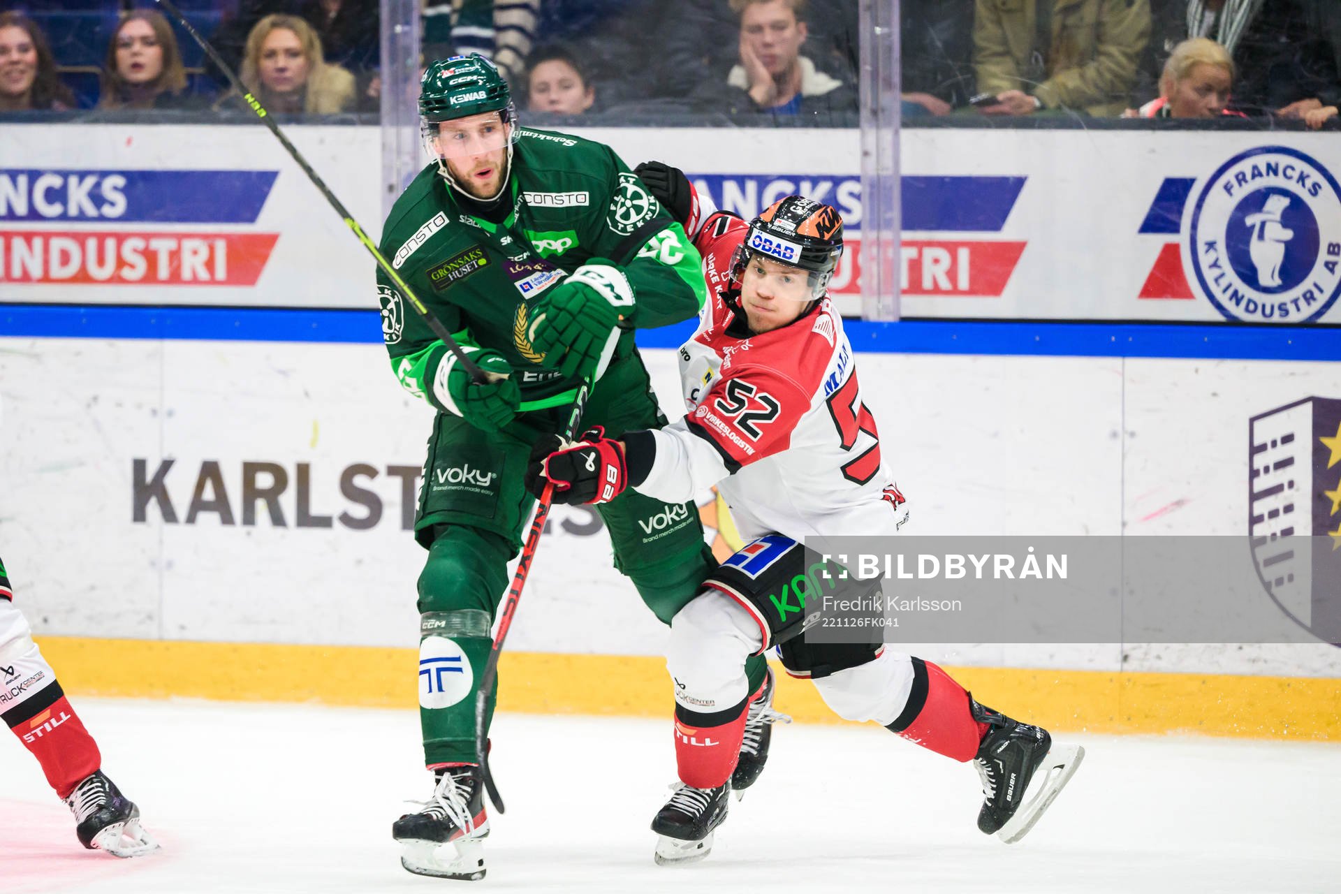 Färjestads Per Åslund och Örebros Petrus Palmu