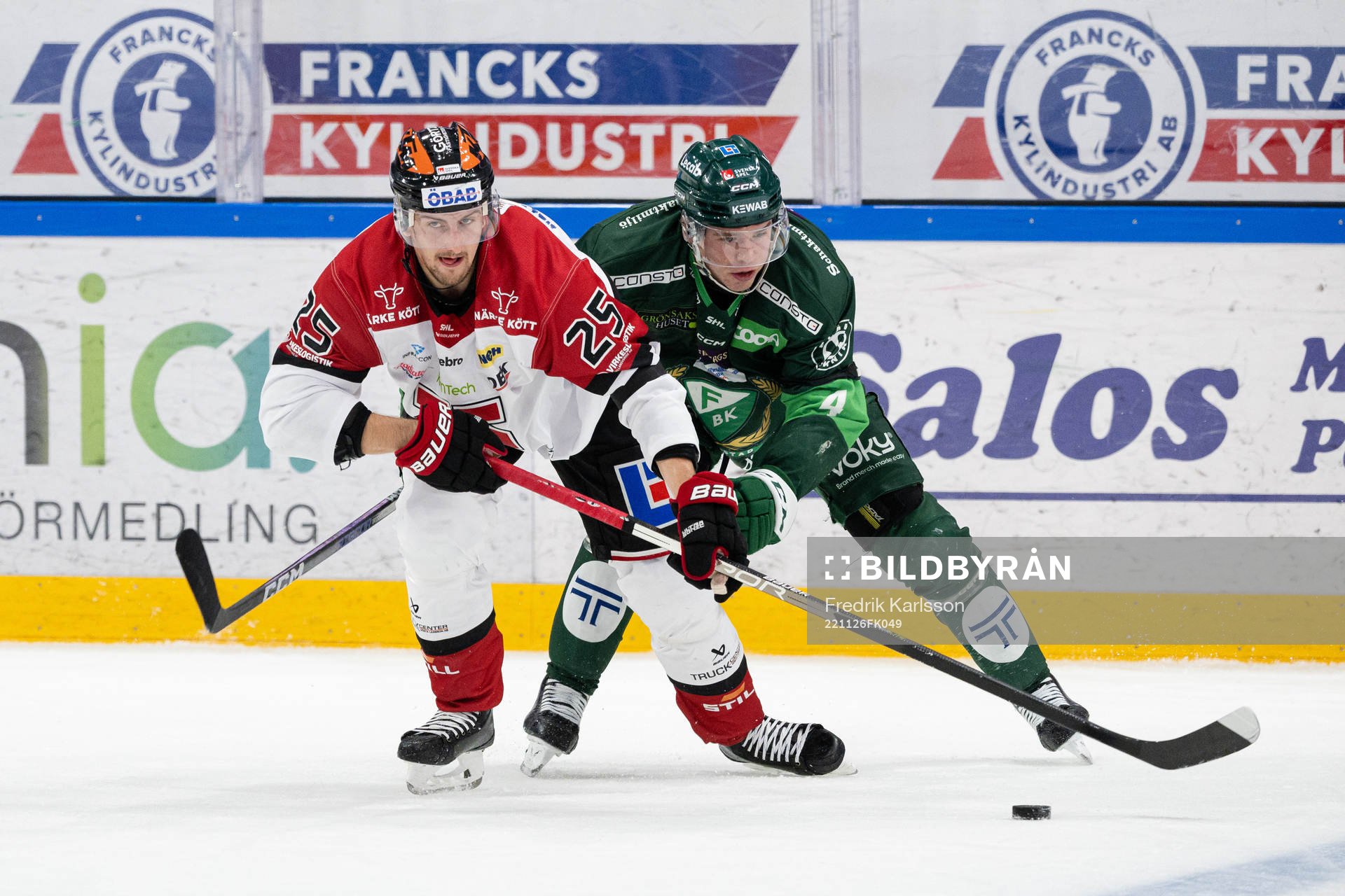Örebros Philip Holm och Färjestads Oscar Lawner