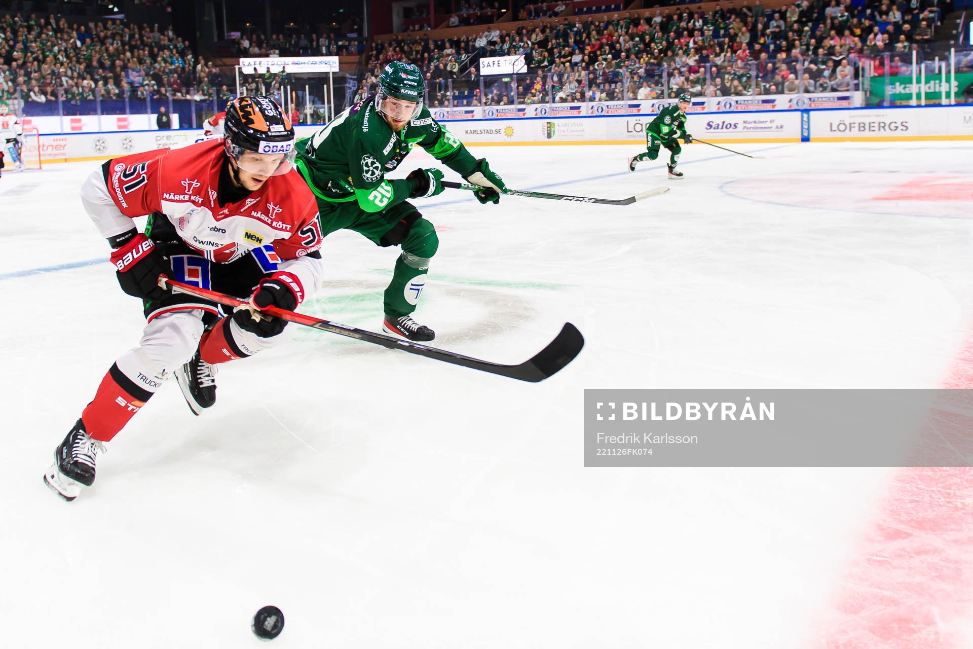 Örebros Kristian Näkyvä och Färjestads Marcus Westfält