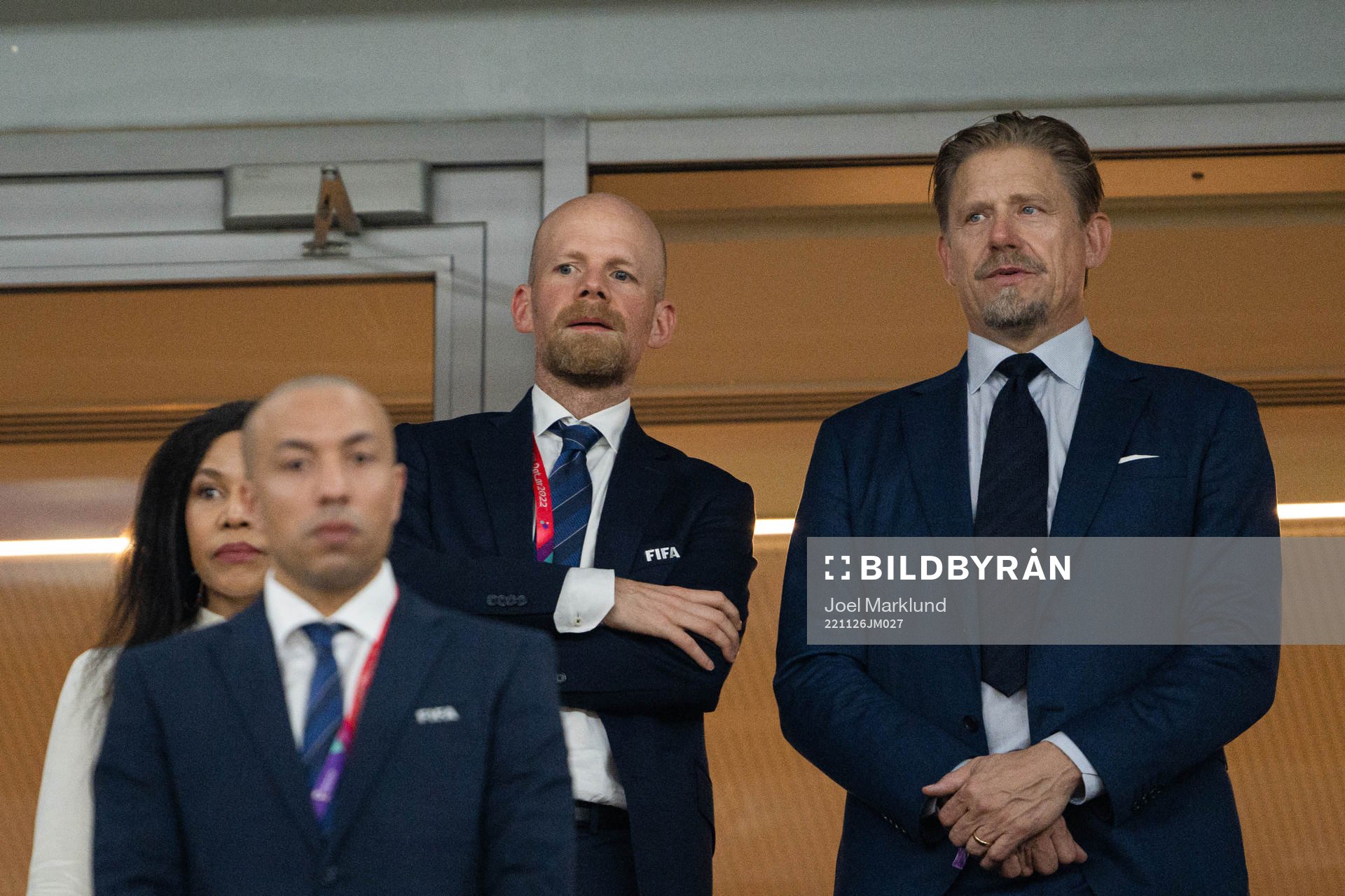 FIFA Deputy Secretary General Mattias Grafström and Peter