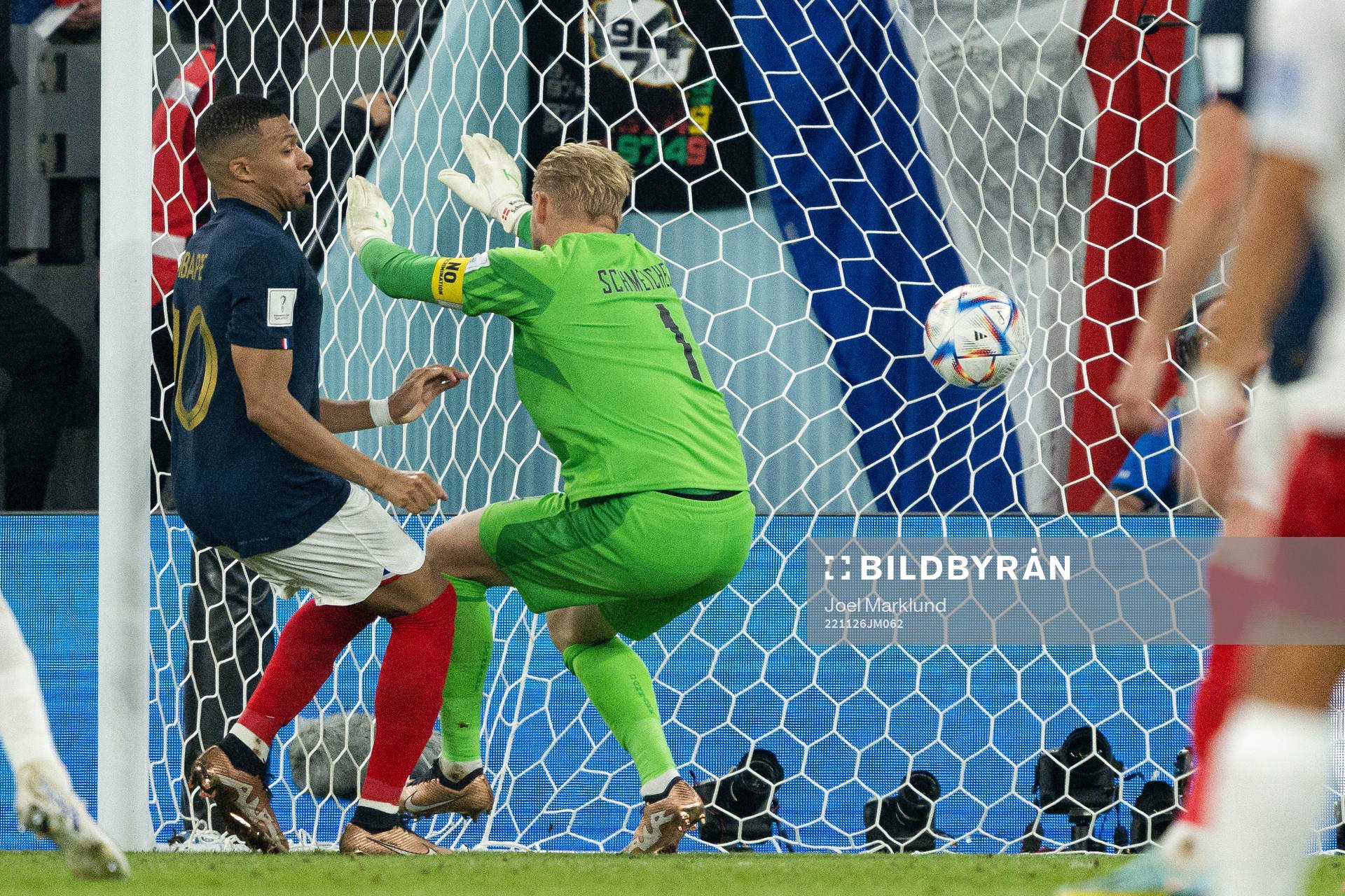 Kylian Mbappe of France scores the 2-1 goal behind