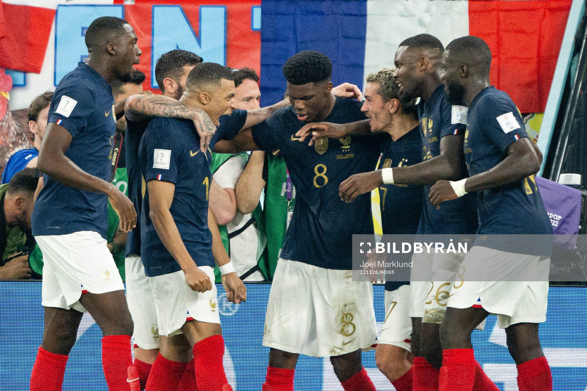 Kylian Mbappe of France celebrate