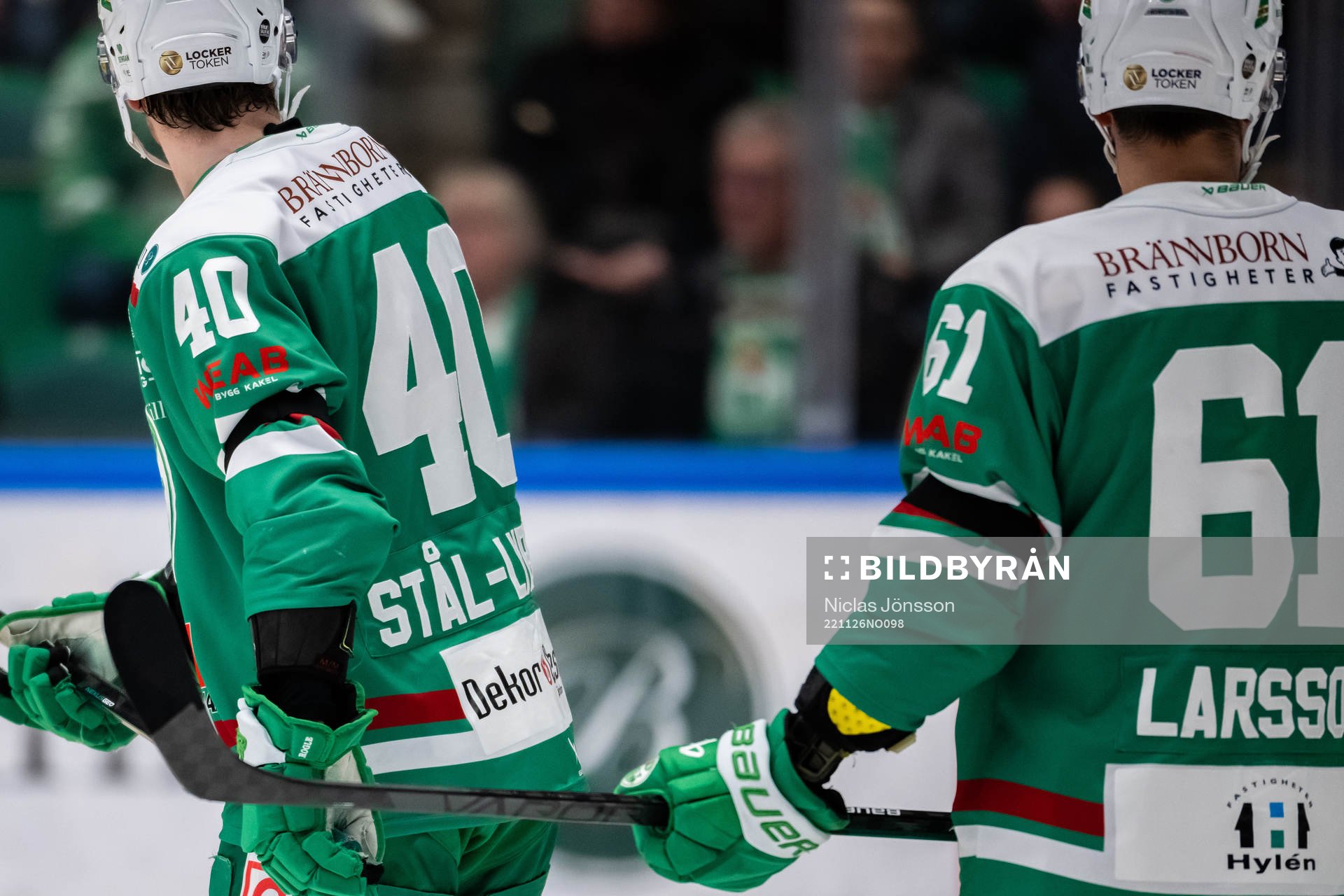 Rögles Oskar Stål-Lyrenäs och Ludvig Larsson med