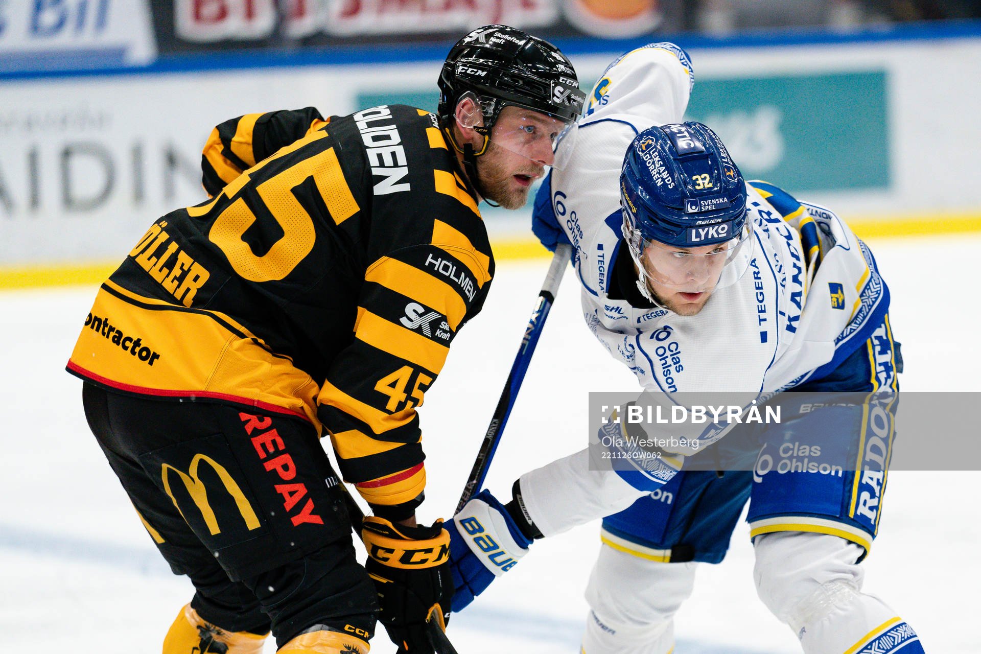 Skellefteås Oscar Möller och Leksands Jesper Kandergård