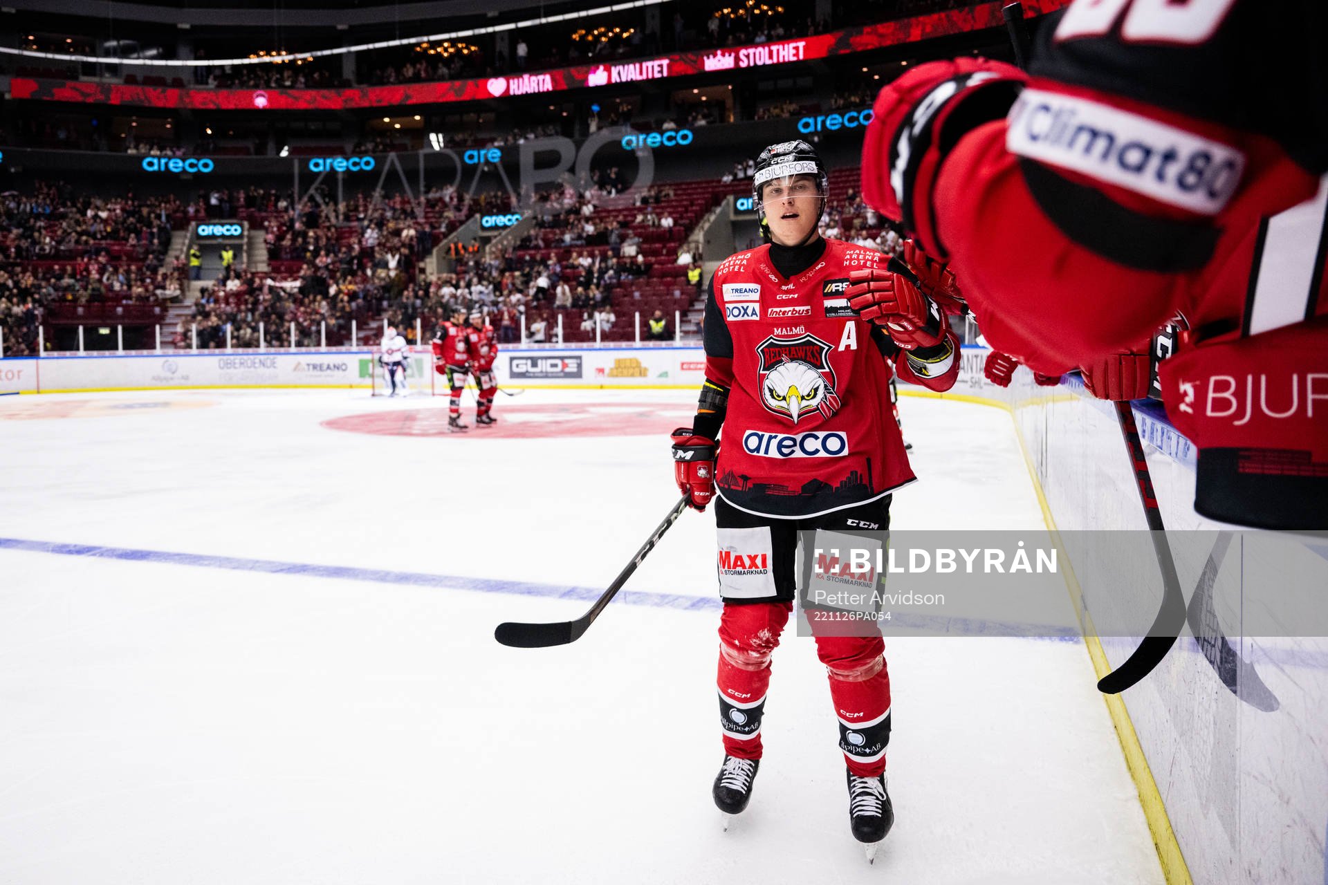 Malmö Redhawks Fredrik Händemark jublar