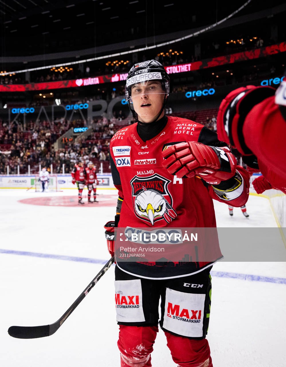 Malmö Redhawks Fredrik Händemark jublar