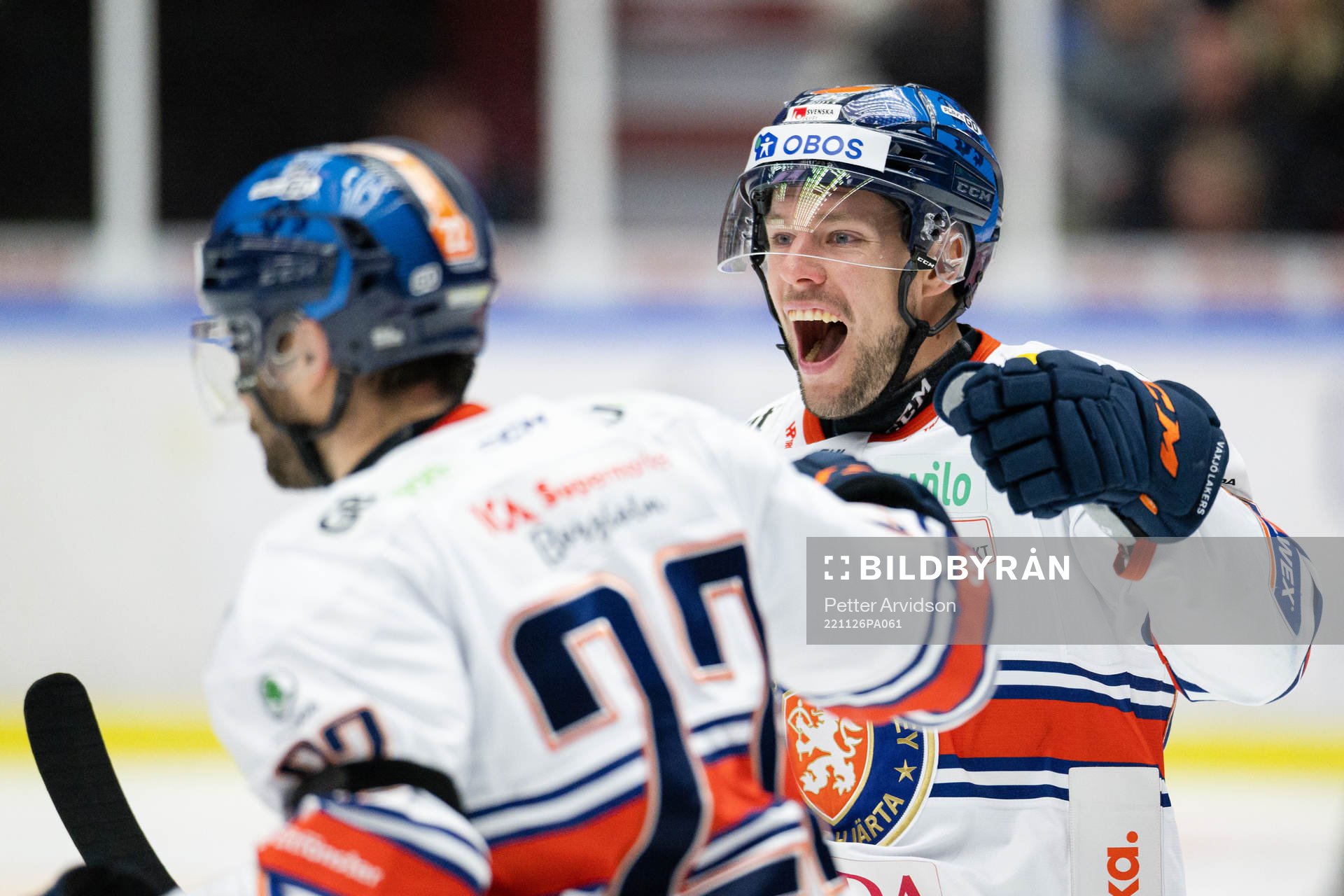 Växjös Robert Rosén jublar