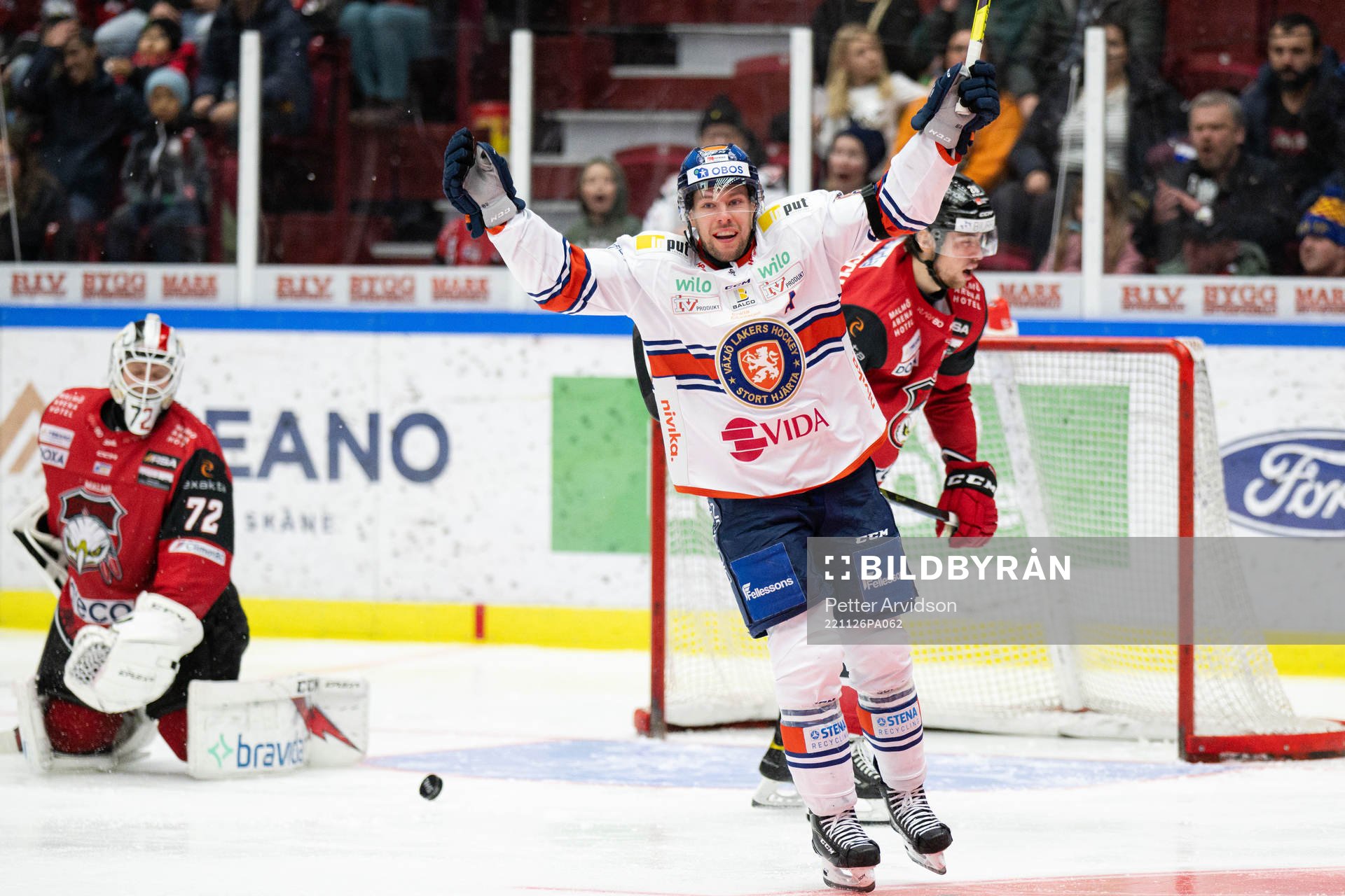 Växjös Robert Rosén jublar