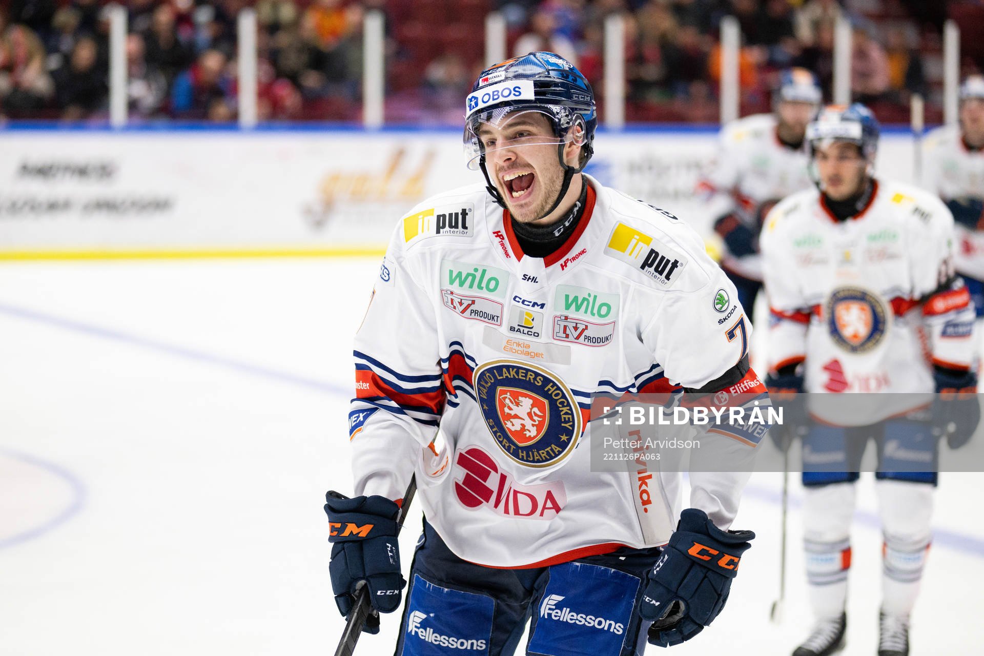 Växjös Hardy Häman Aktell jublar