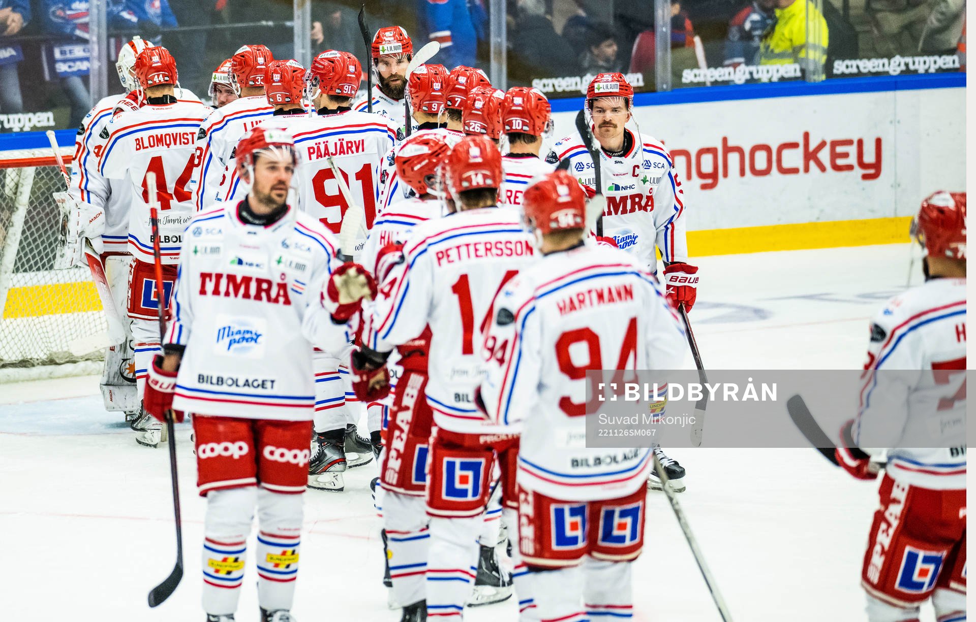 Timrås spelare jublar