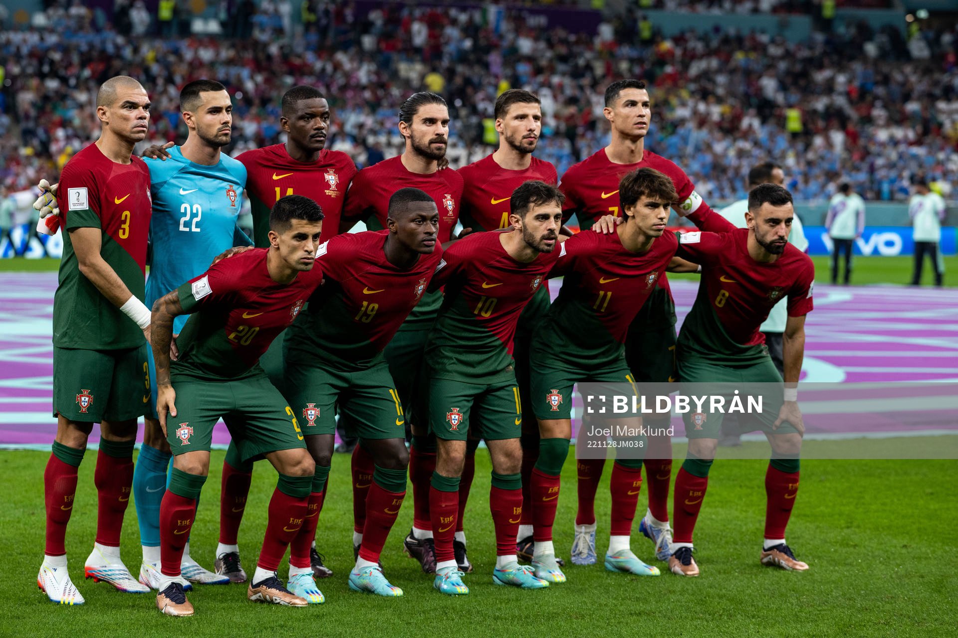 The starting eleven of Portugal