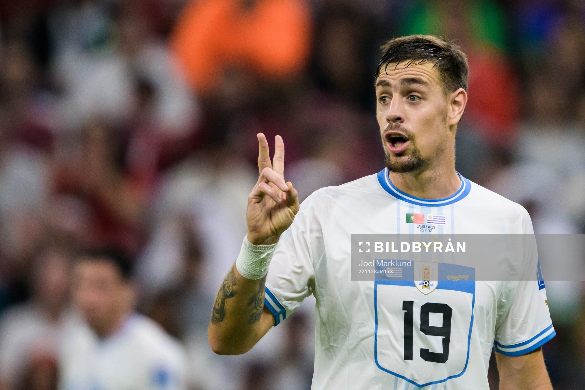 Sebastian Coates of Uruguay