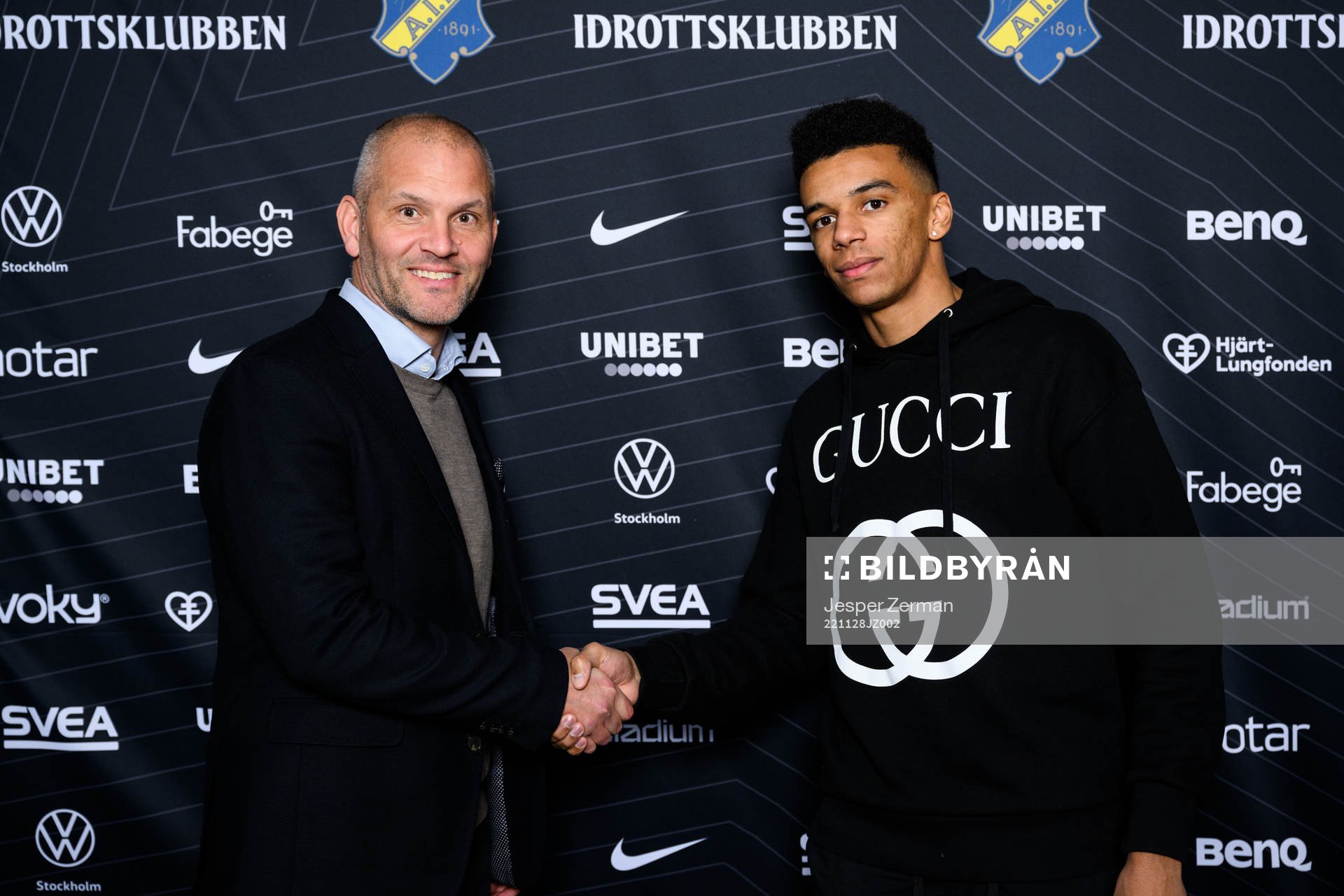 s klubbdirektör Manuel Lindberg och Rui Modesto